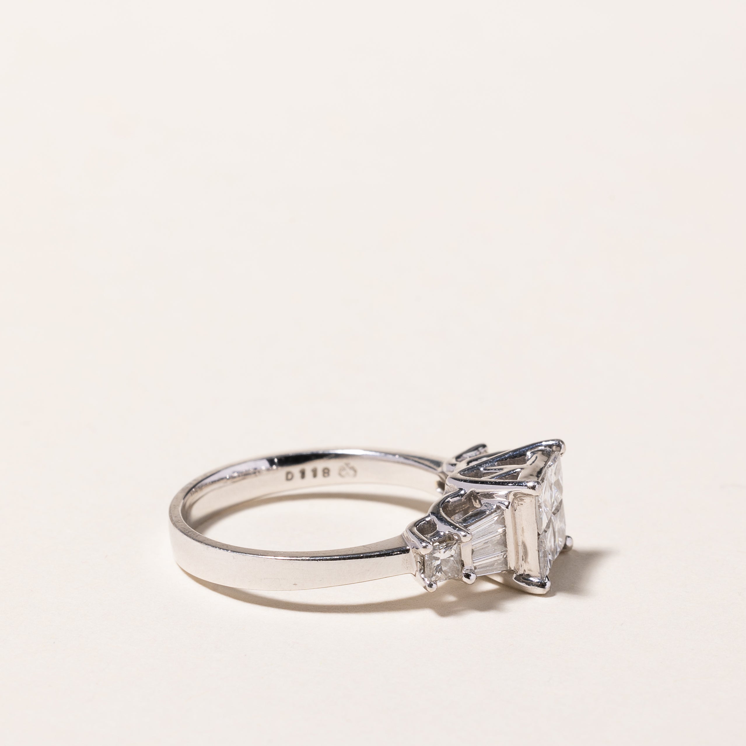 18k White Gold Diamond Ring | 1.18ctw | SZ 6.75