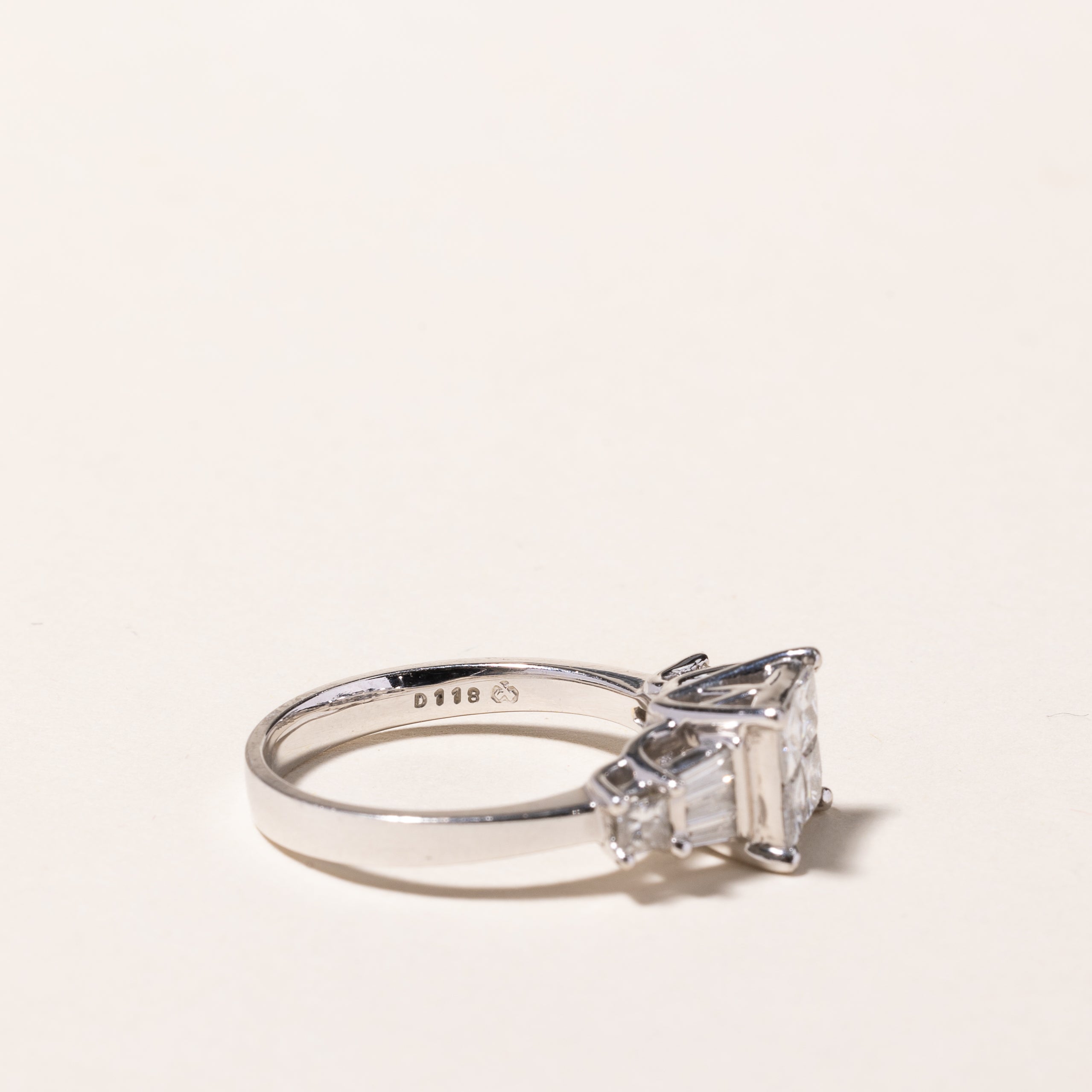 18k White Gold Diamond Ring | 1.18ctw | SZ 6.75