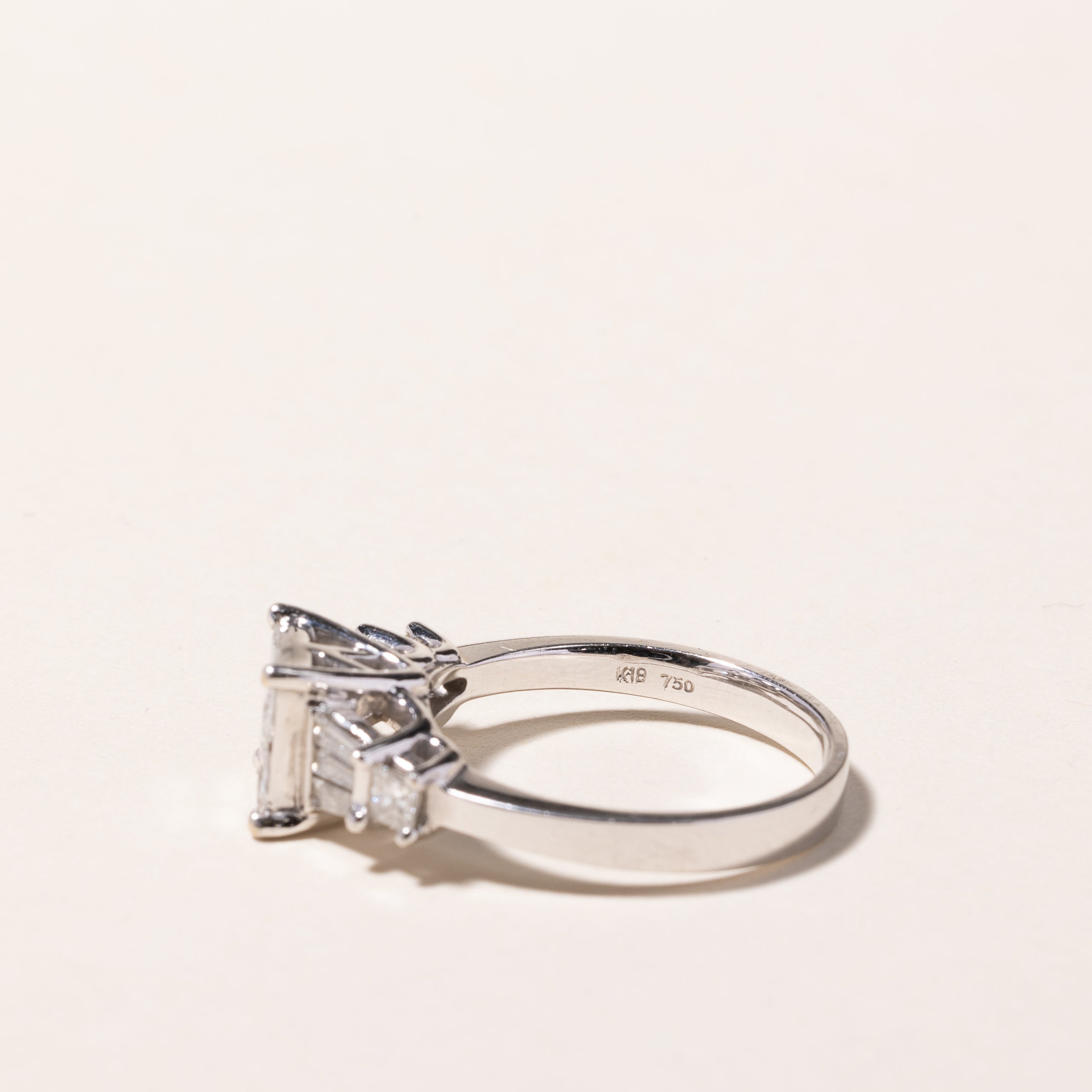 18k White Gold Diamond Ring | 1.18ctw | SZ 6.75