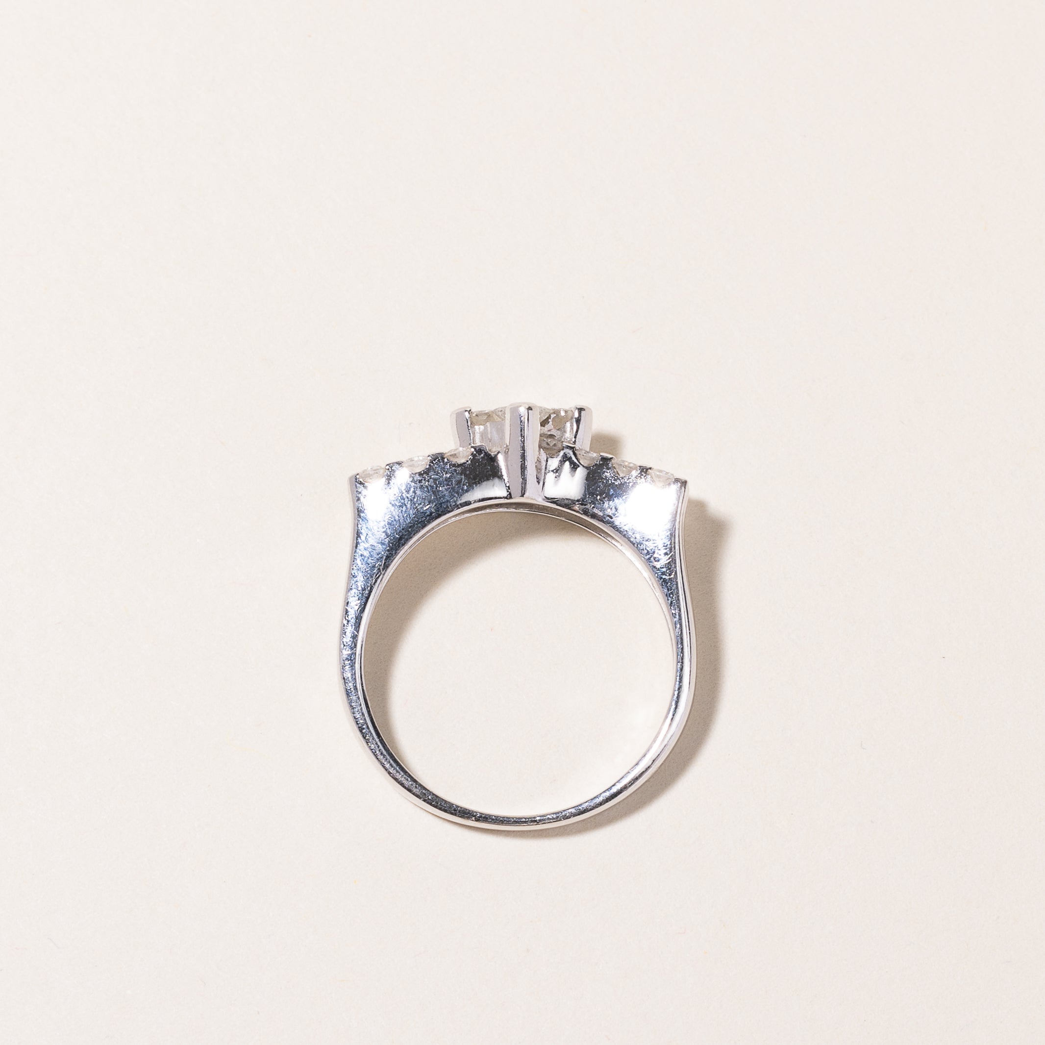 18k White Gold Diamond Ring | 0.62ctw | SZ 6.75