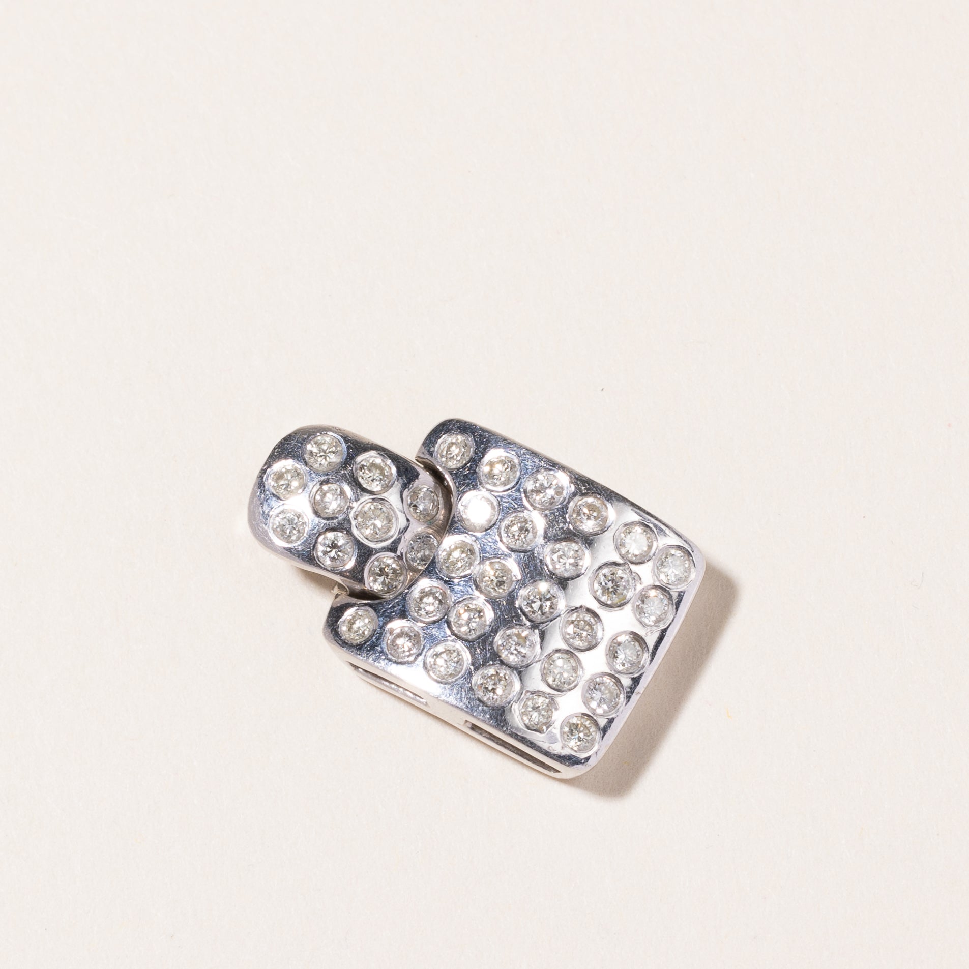 18k White Gold Diamond Pendant | 0.83ctw |