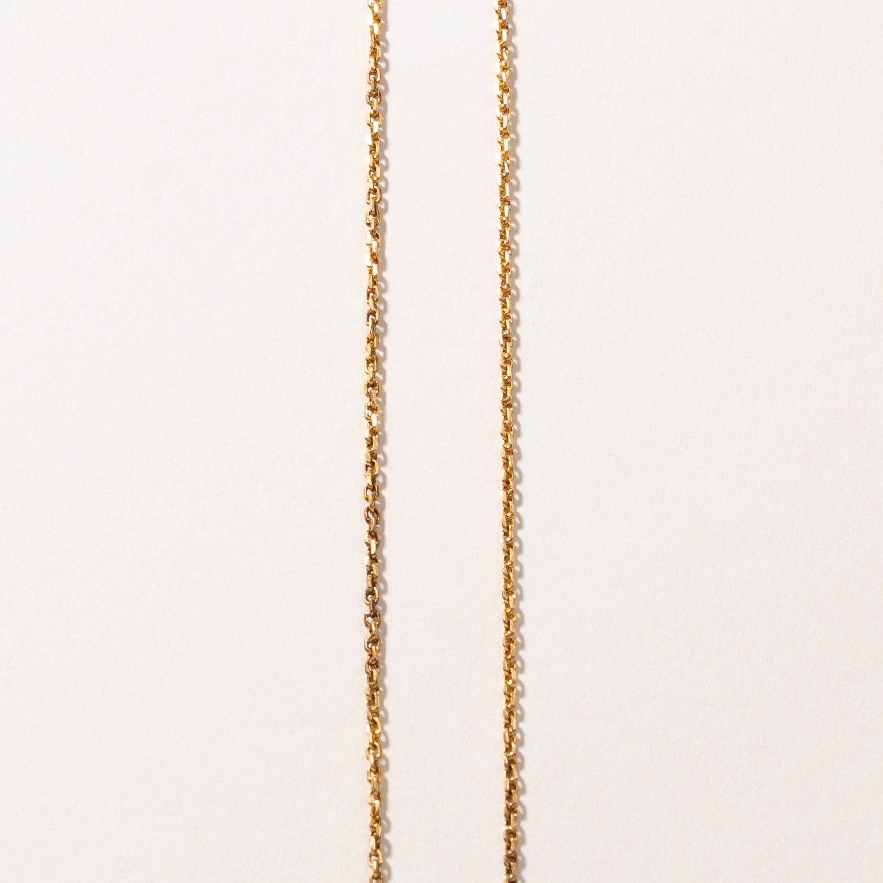 22k Yellow Gold Jade Necklace | 16.50x16.50x2.00mm | 13"