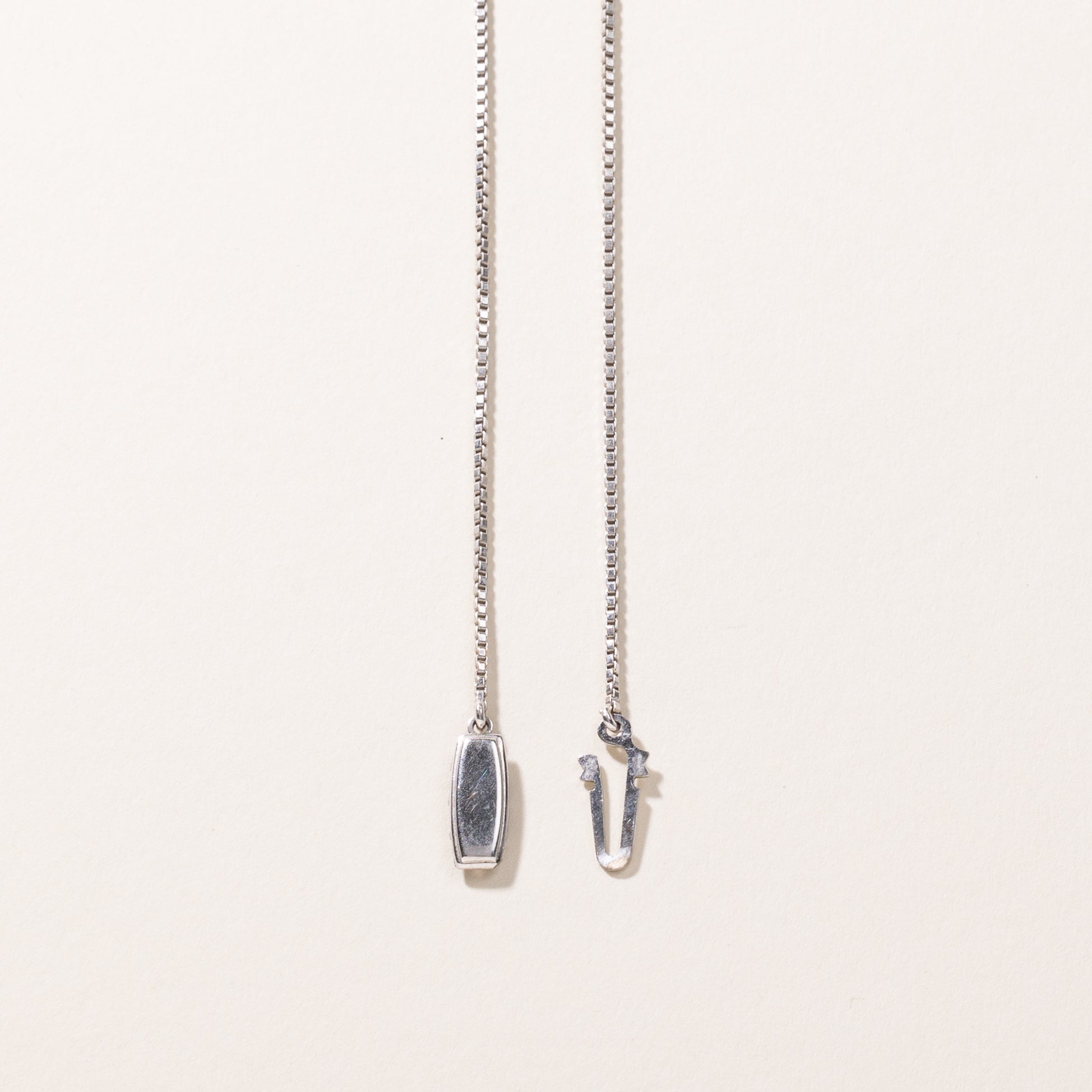 18k White Gold Diamond Necklace | 0.09ctw | 17"
