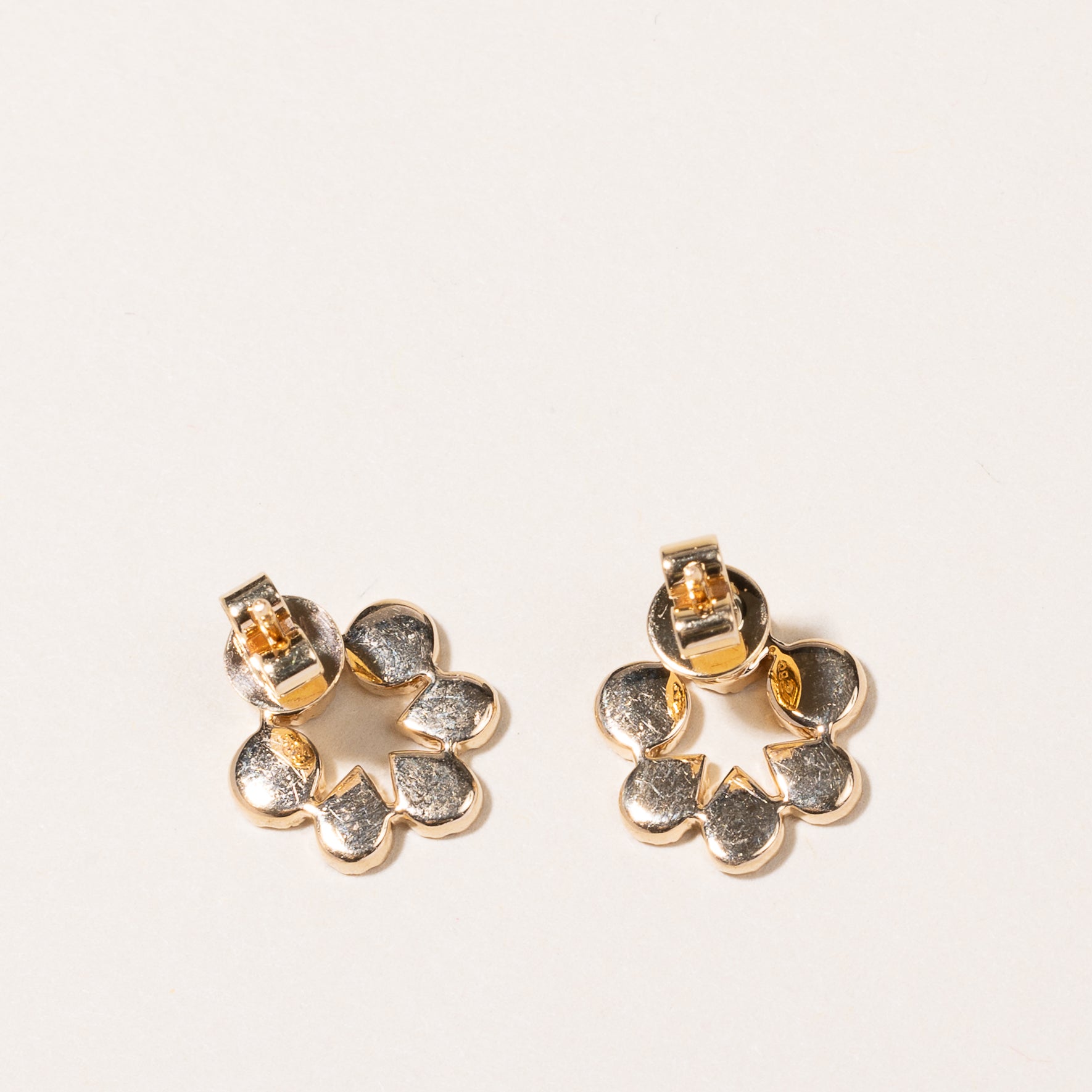 14K Yellow Gold Diamond Earrings | 0.35ctw