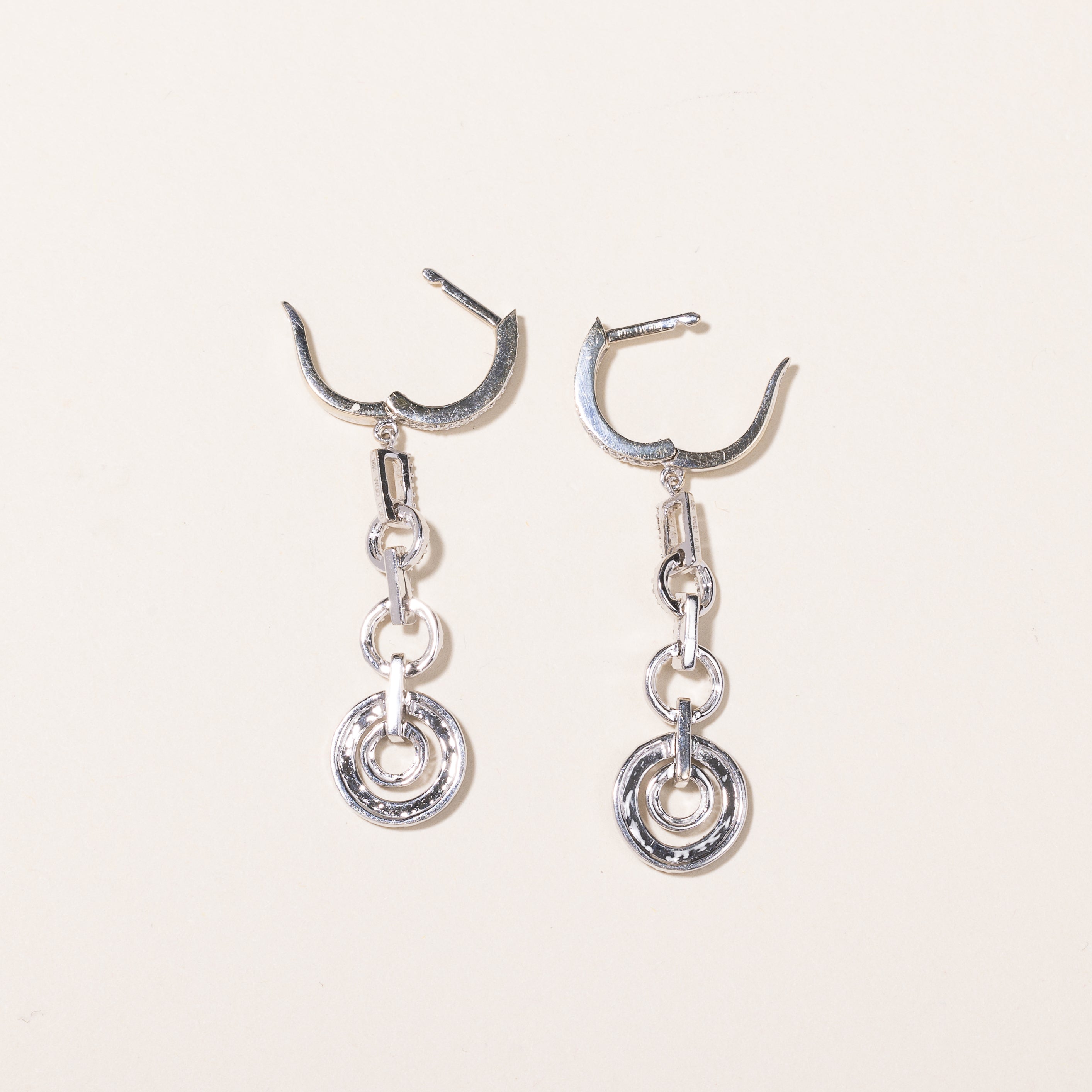 14k White Gold Drop Style Diamond Earring | 0.30ctw