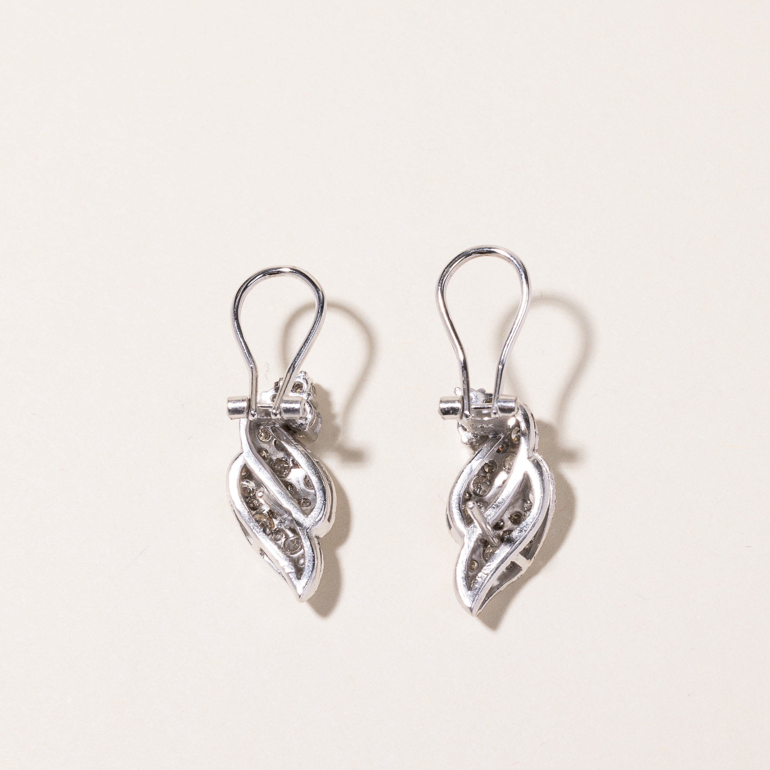 18k White Gold Diamond Earring | 1.49ctw