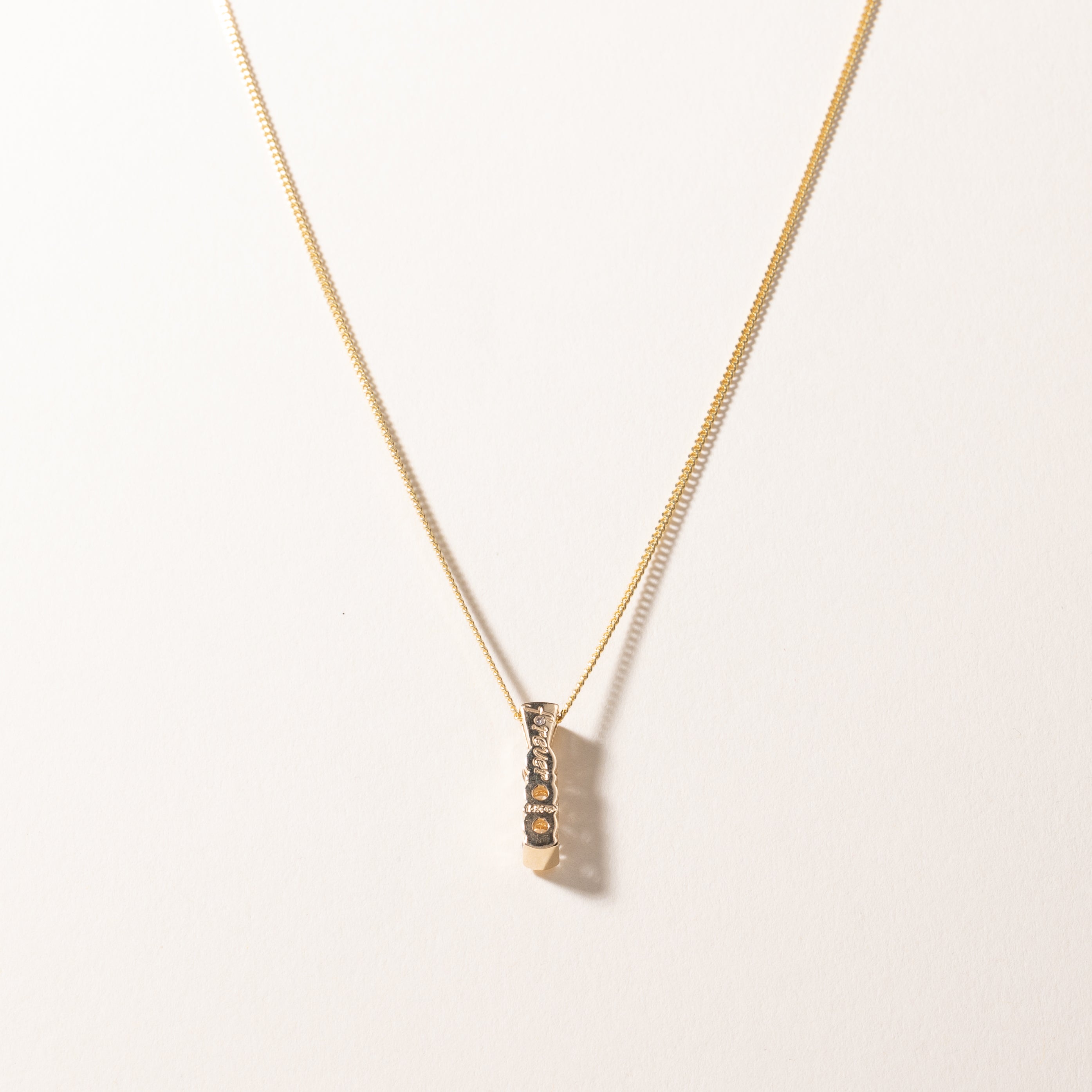 Collier en or jaune 14 carats et diamants | 0,86 ct au total | 42 cm