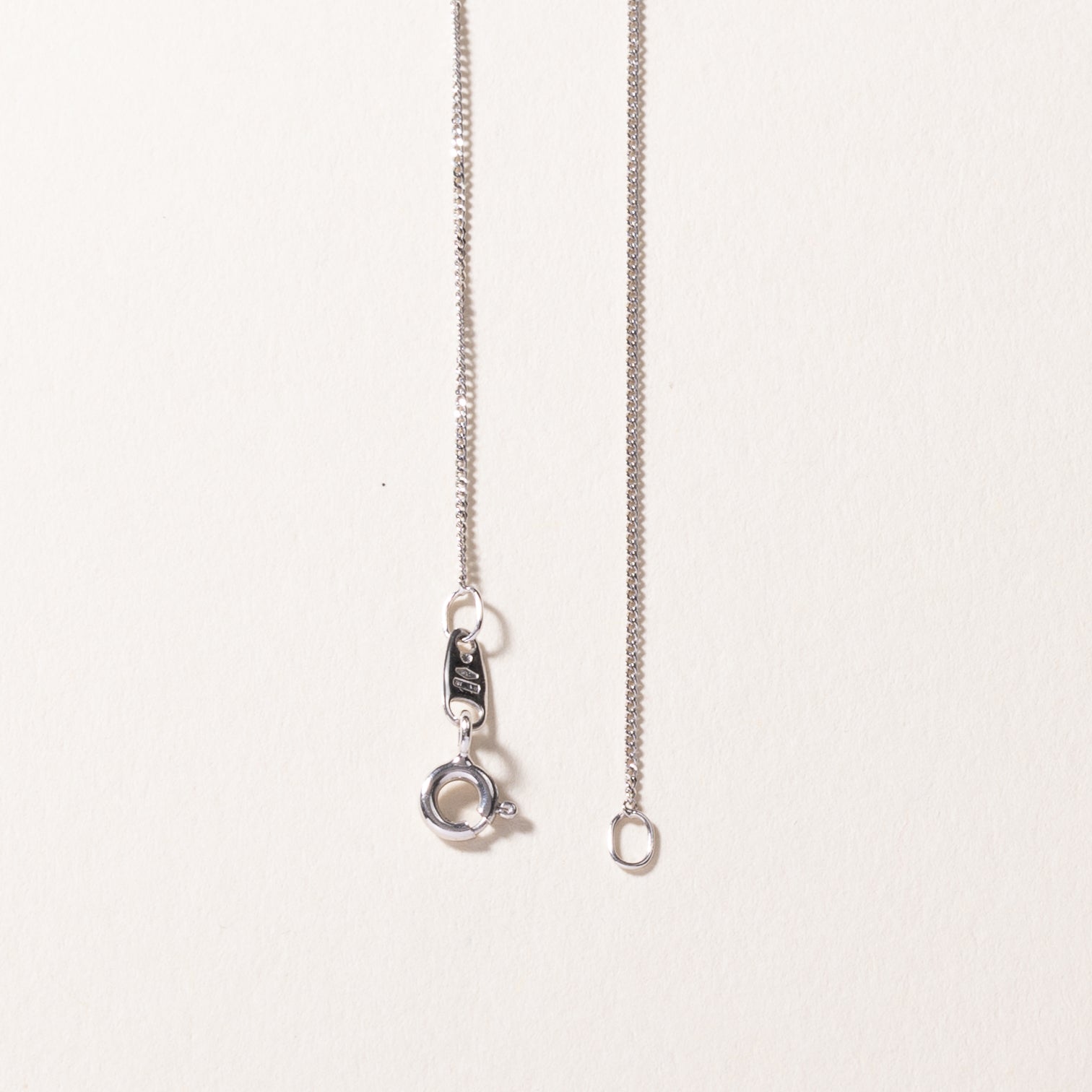 Collier en or blanc 18 carats, perle rose et diamants | 9,60 x 8,30 x 8,00 mm, 0,01 ct | 40,6 cm