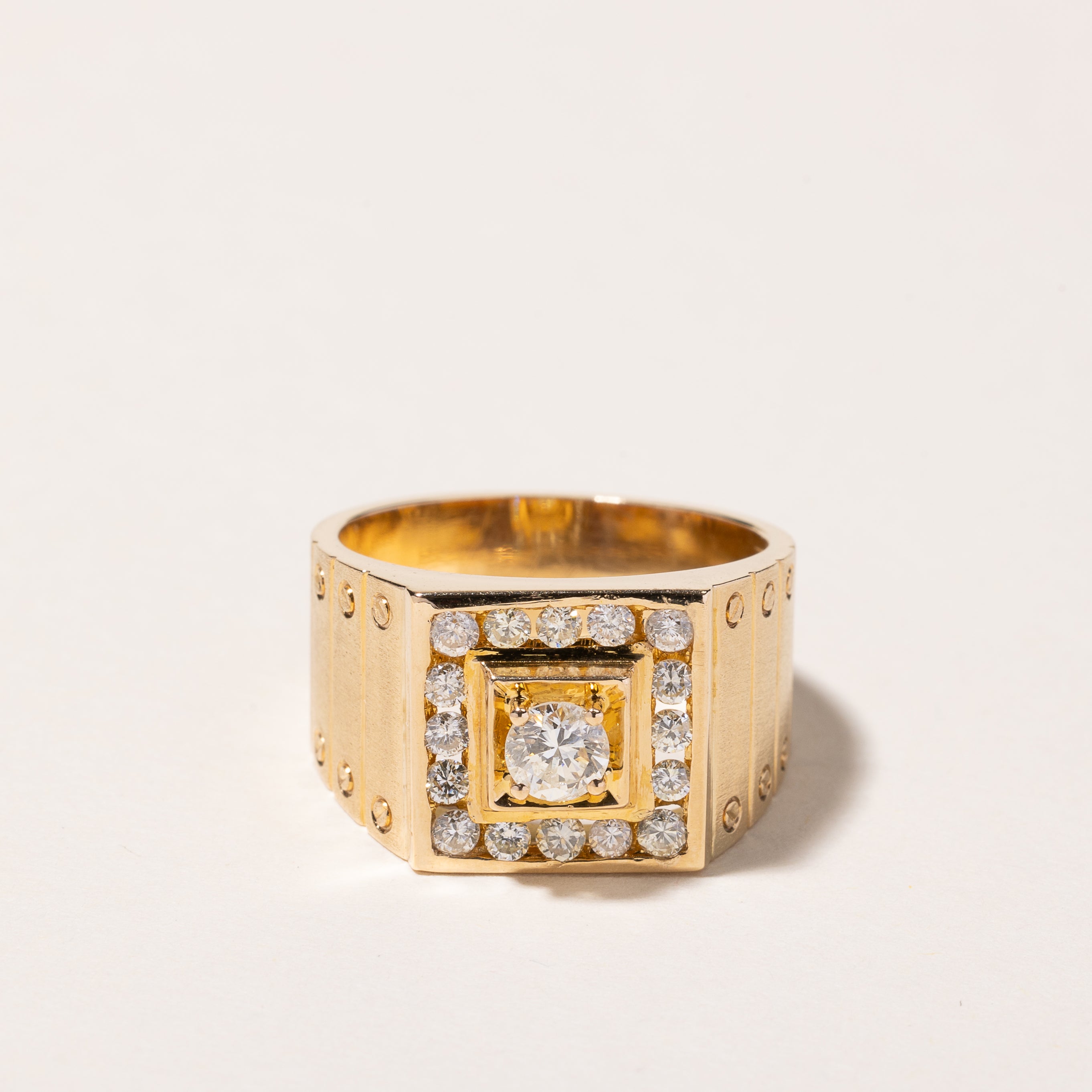 14k Yellow Gold Diamond Ring | 0.76ctw | SZ 8.25