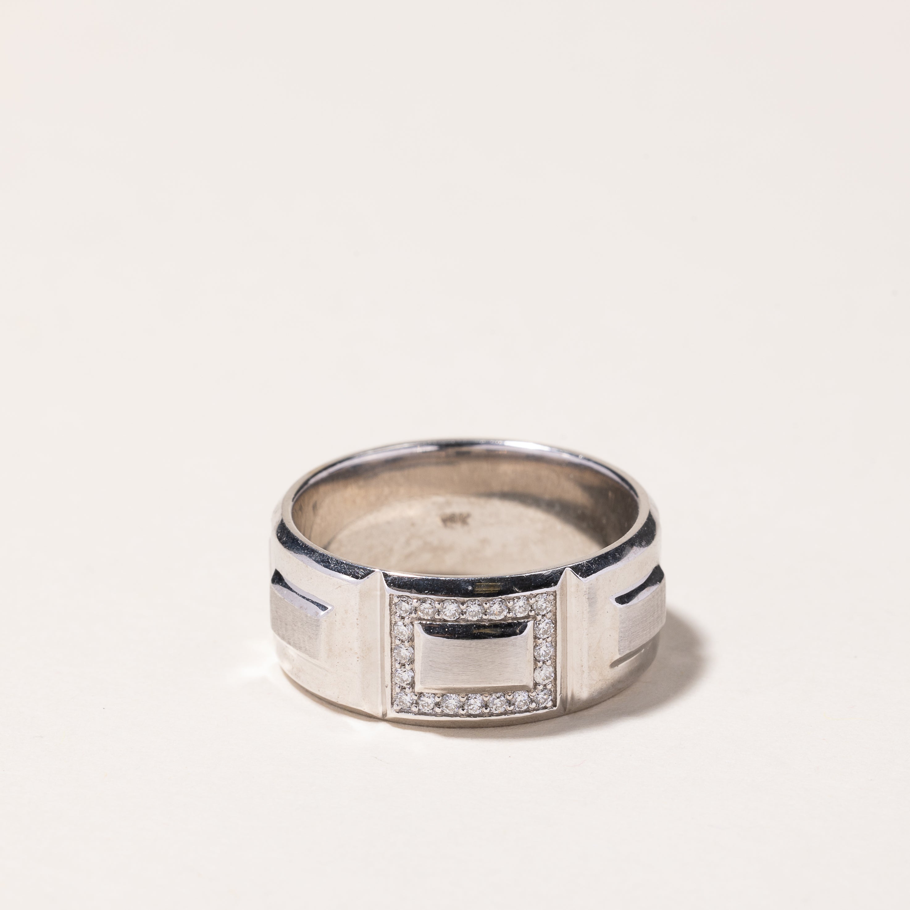 14k White Gold Diamond Band | 0.48ctw | SZ 8