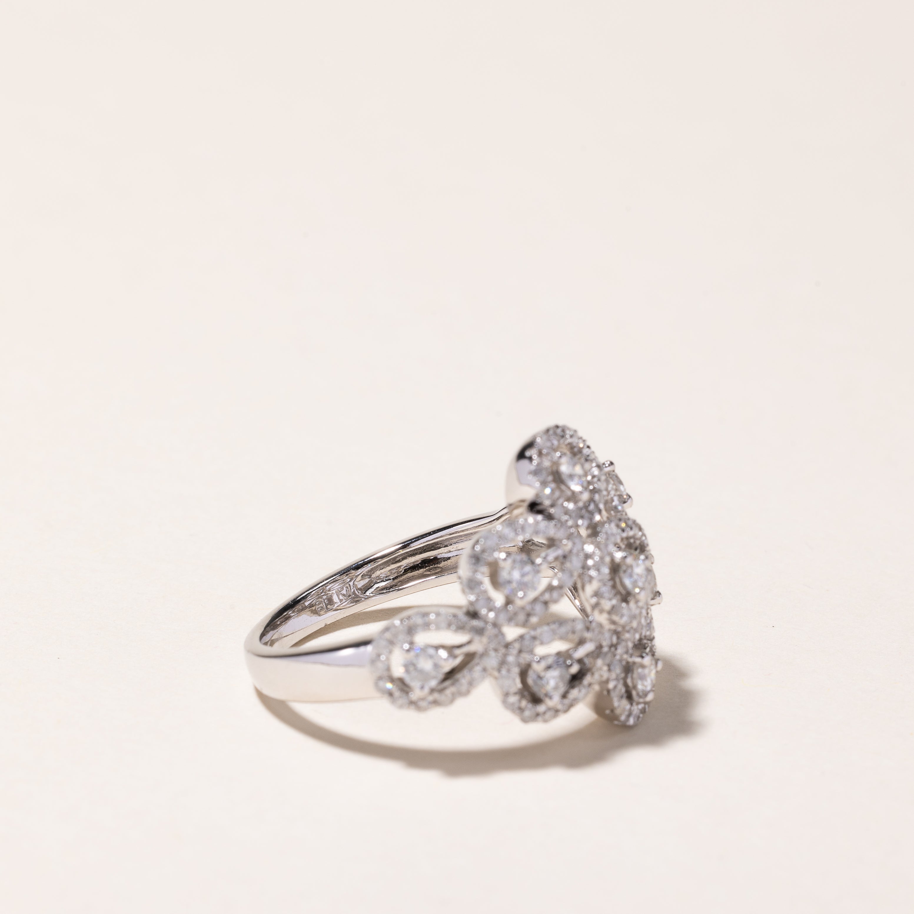 14k White Gold Diamond Ring | 1.56ctw | SZ 7