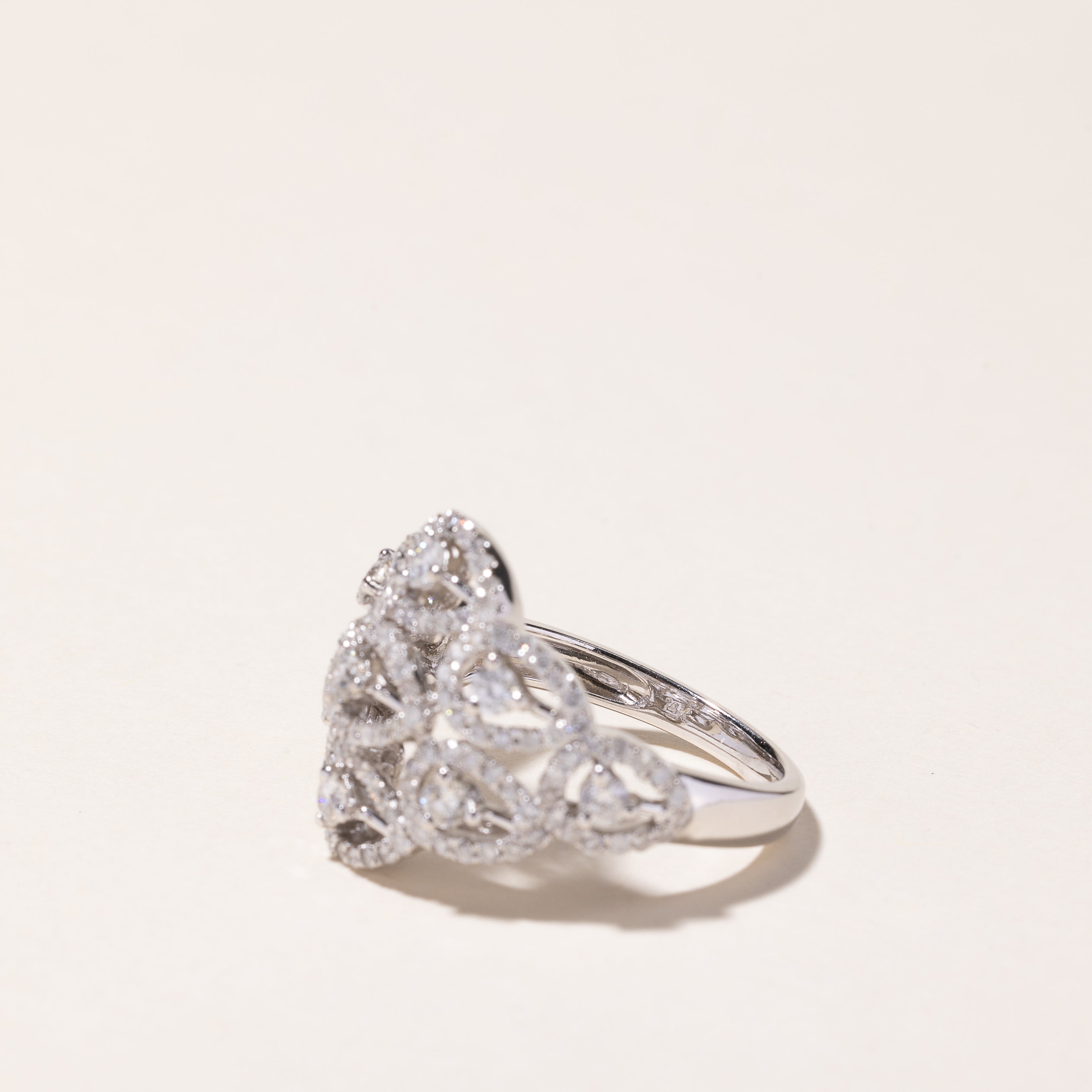 14k White Gold Diamond Ring | 1.56ctw | SZ 7