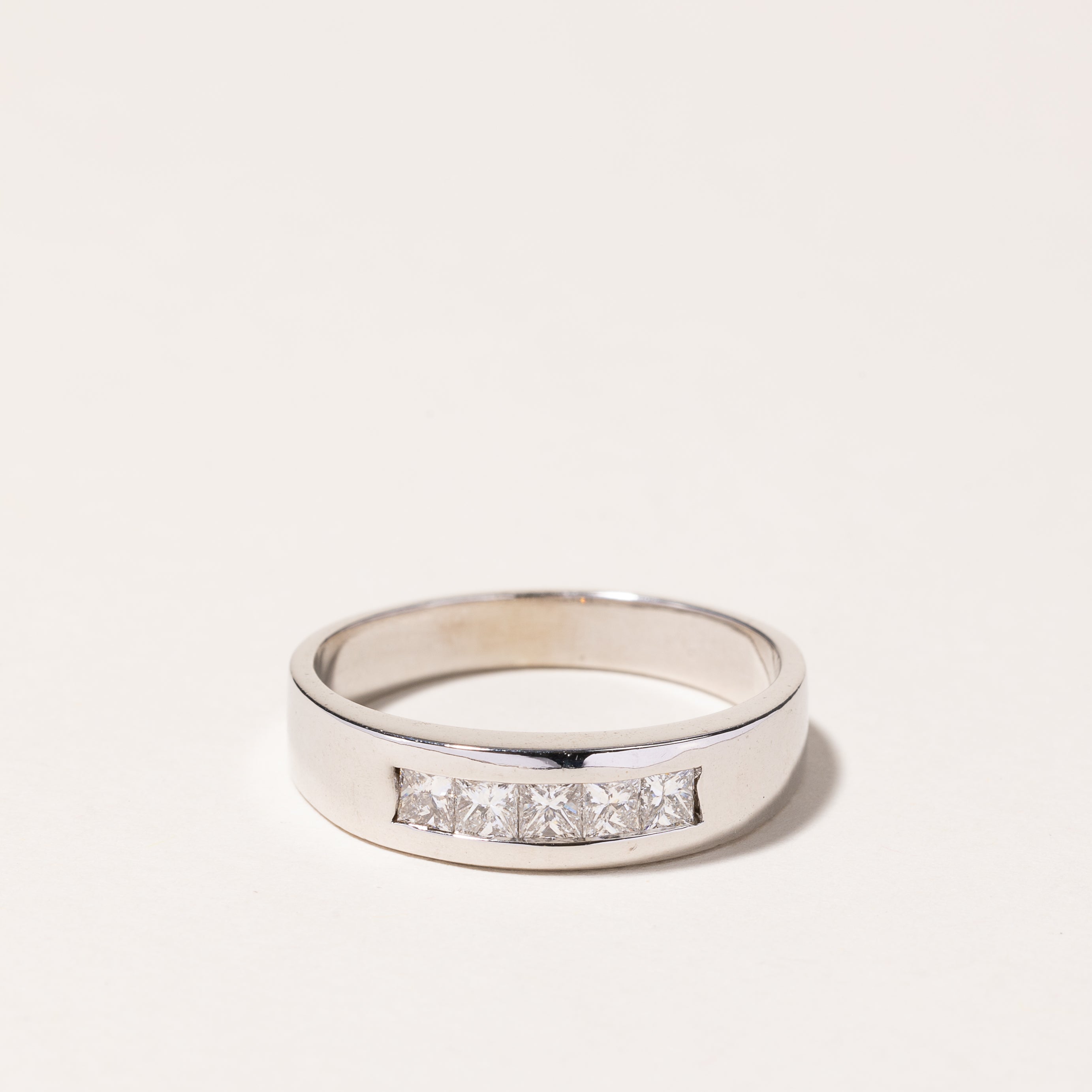 14k White Gold Diamond Band | 0.70ctw | SZ 11.5