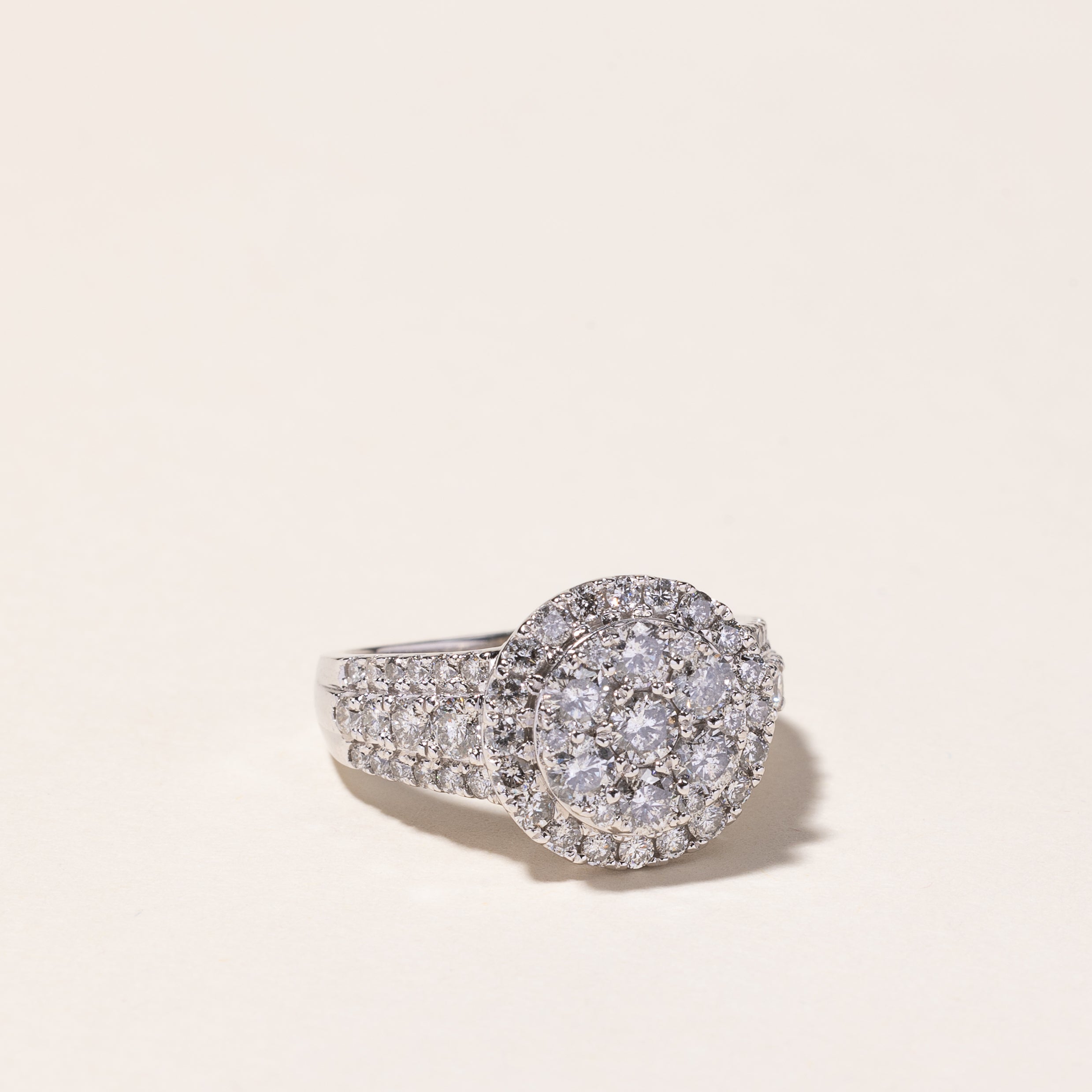 Michael Hill' 10k White Gold Diamond Ring | 2.00ctw | SZ 7