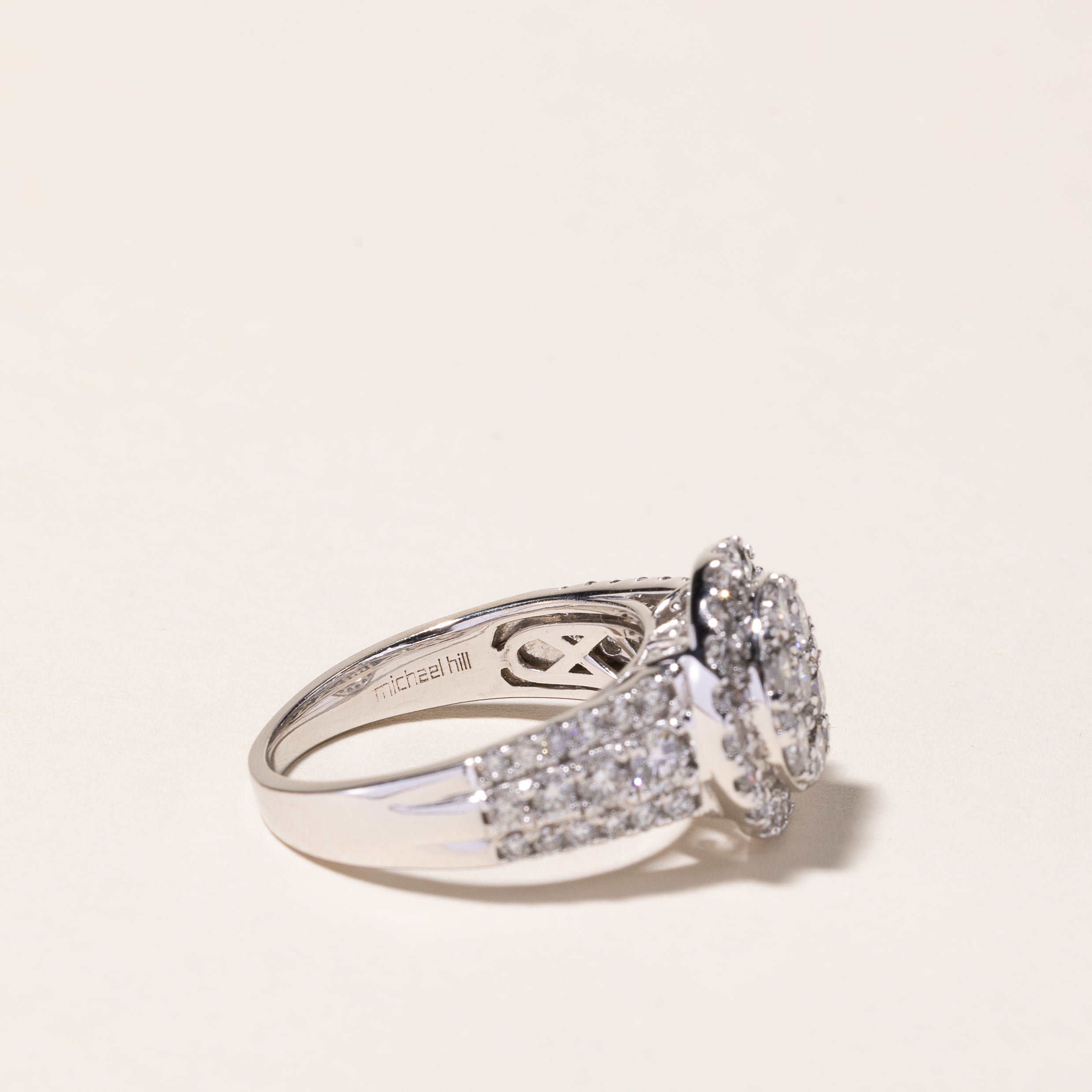 Michael Hill' 10k White Gold Diamond Ring | 2.00ctw | SZ 7
