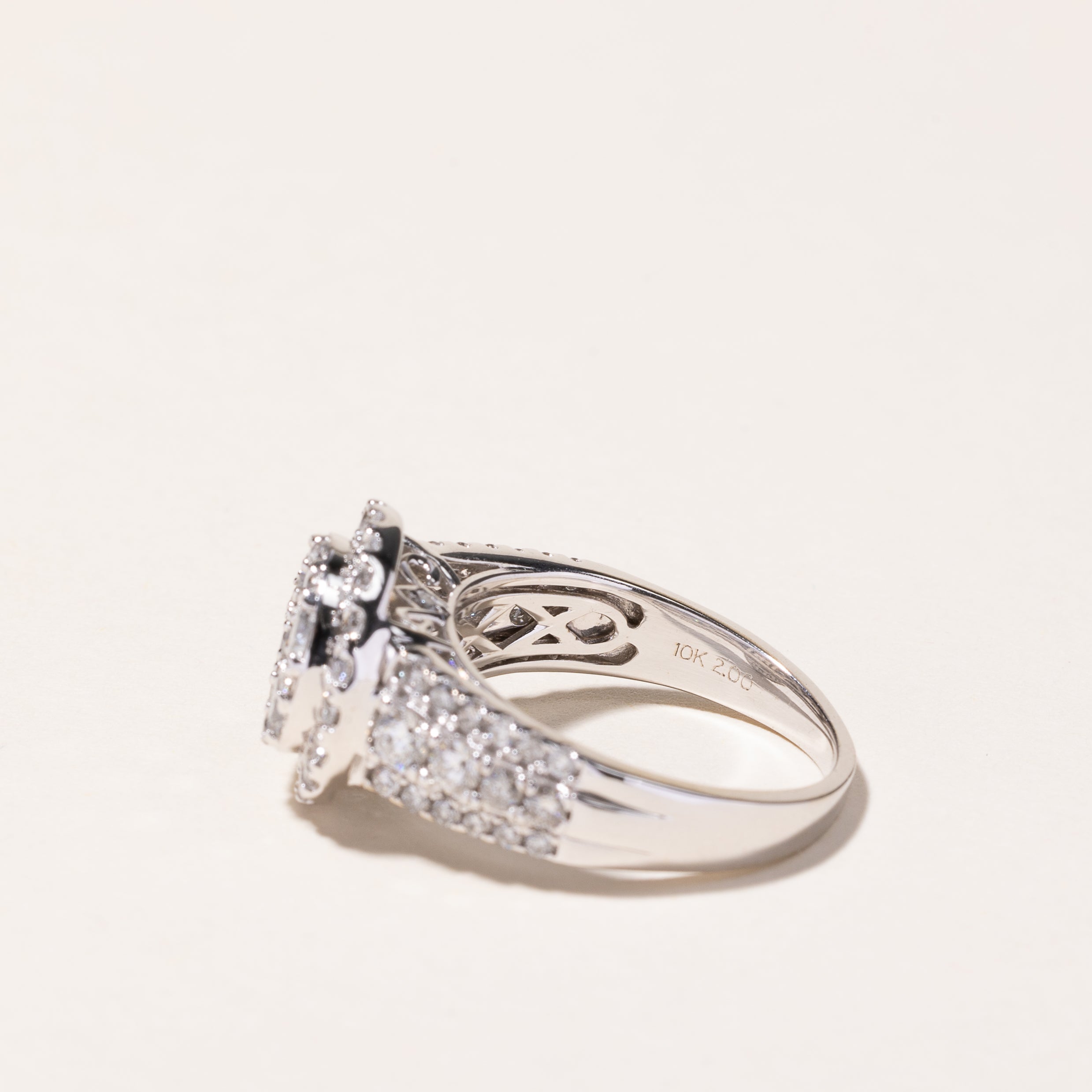 Michael Hill' 10k White Gold Diamond Ring | 2.00ctw | SZ 7