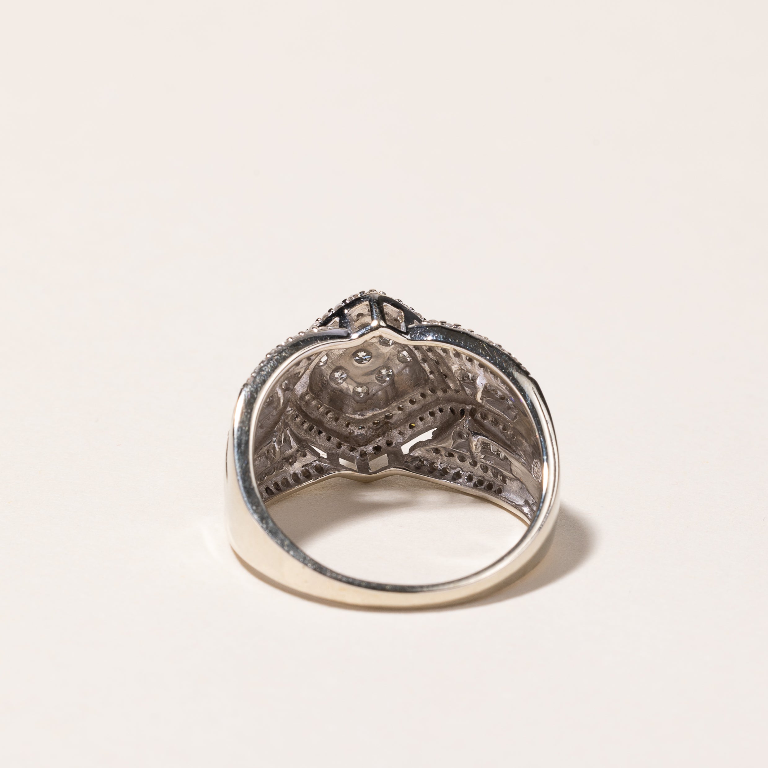 10k White Gold Diamond Ring | 1.10ctw | SZ 8