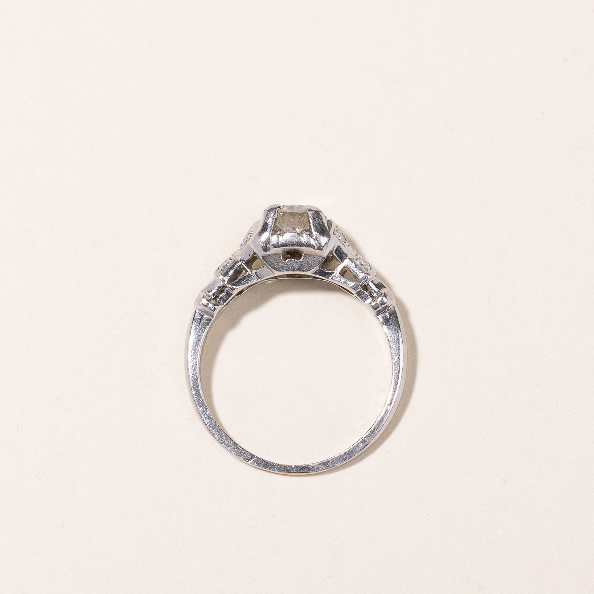 Birks' Vintage Platinum Diamond Engagement Ring | 0.46ctw | SZ 3.75