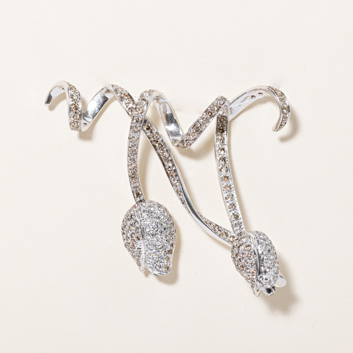 Diamond & Sapphire Flower Pendant | 4.06ctw, 0.06ctw |