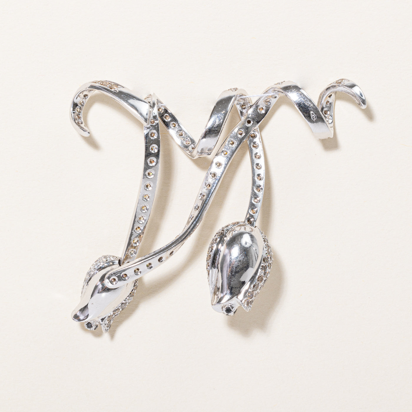 Diamond & Sapphire Flower Pendant | 4.06ctw, 0.06ctw |