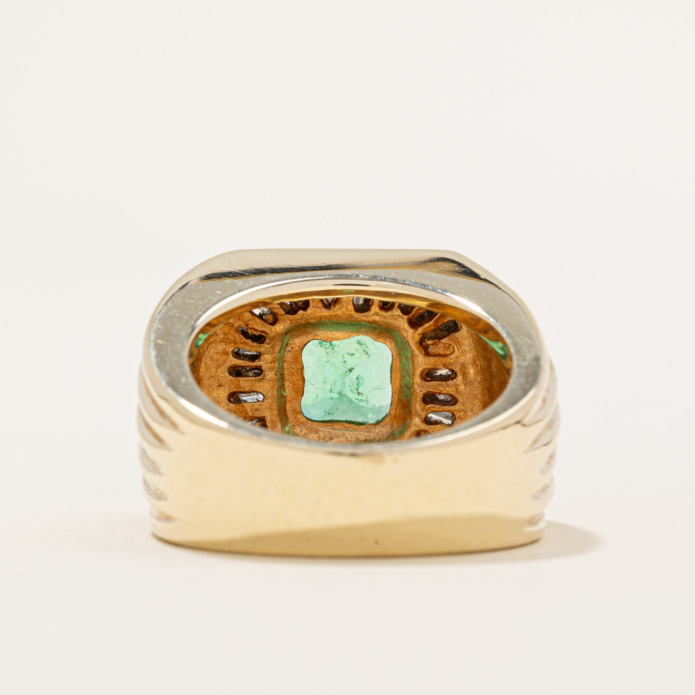 Emerald & Diamond Cocktail Ring | 2.81ct, 1.30ctw | SZ 9.75 |