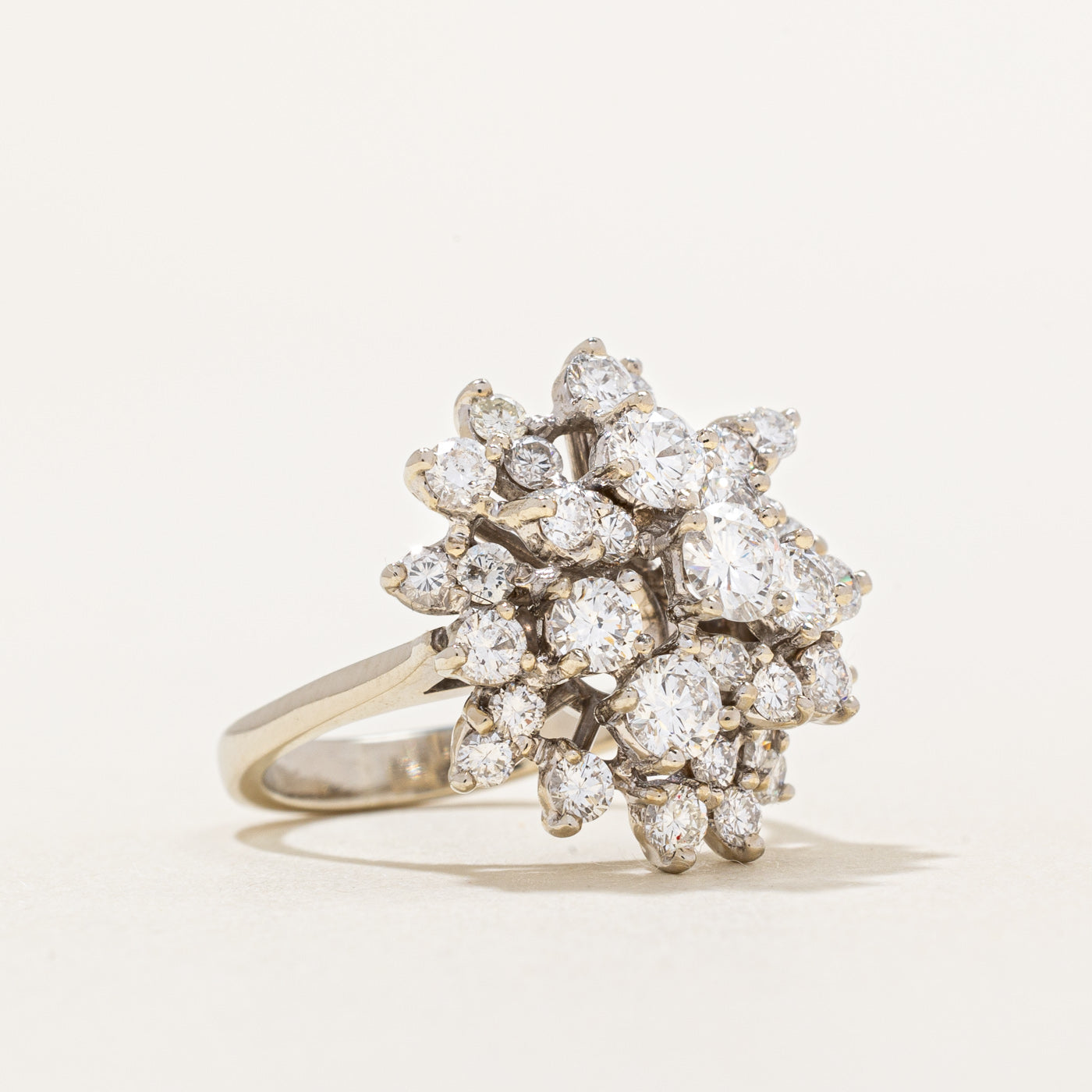 Diamond Cocktail Ring | 2.11ctw | SZ 4.5 |