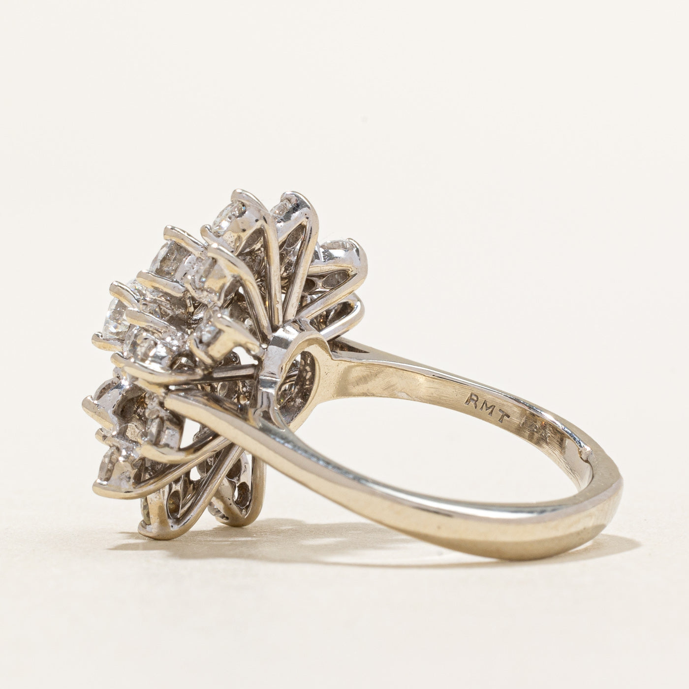 Diamond Cocktail Ring | 2.11ctw | SZ 4.5 |