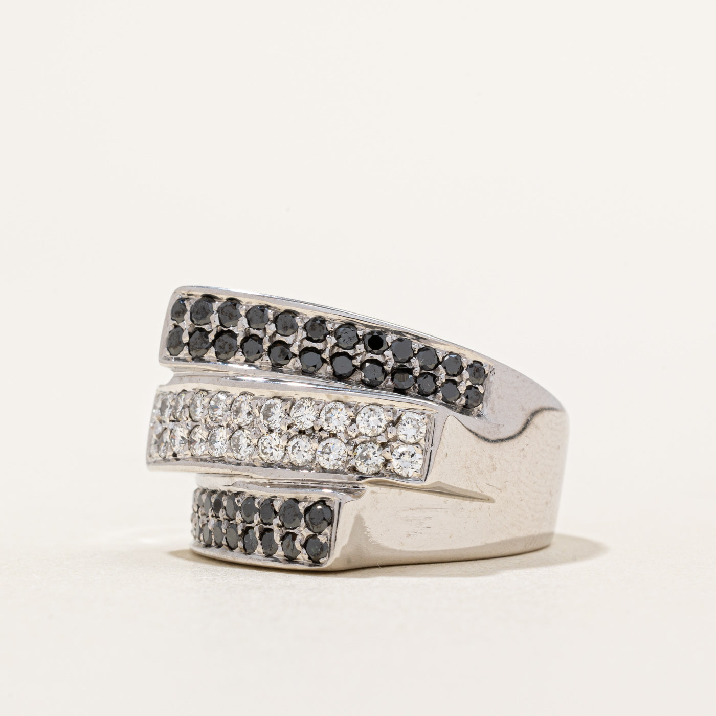 Black & White Diamond Ring | 0.78ctw, 0.63ctw | SZ 6.5 |