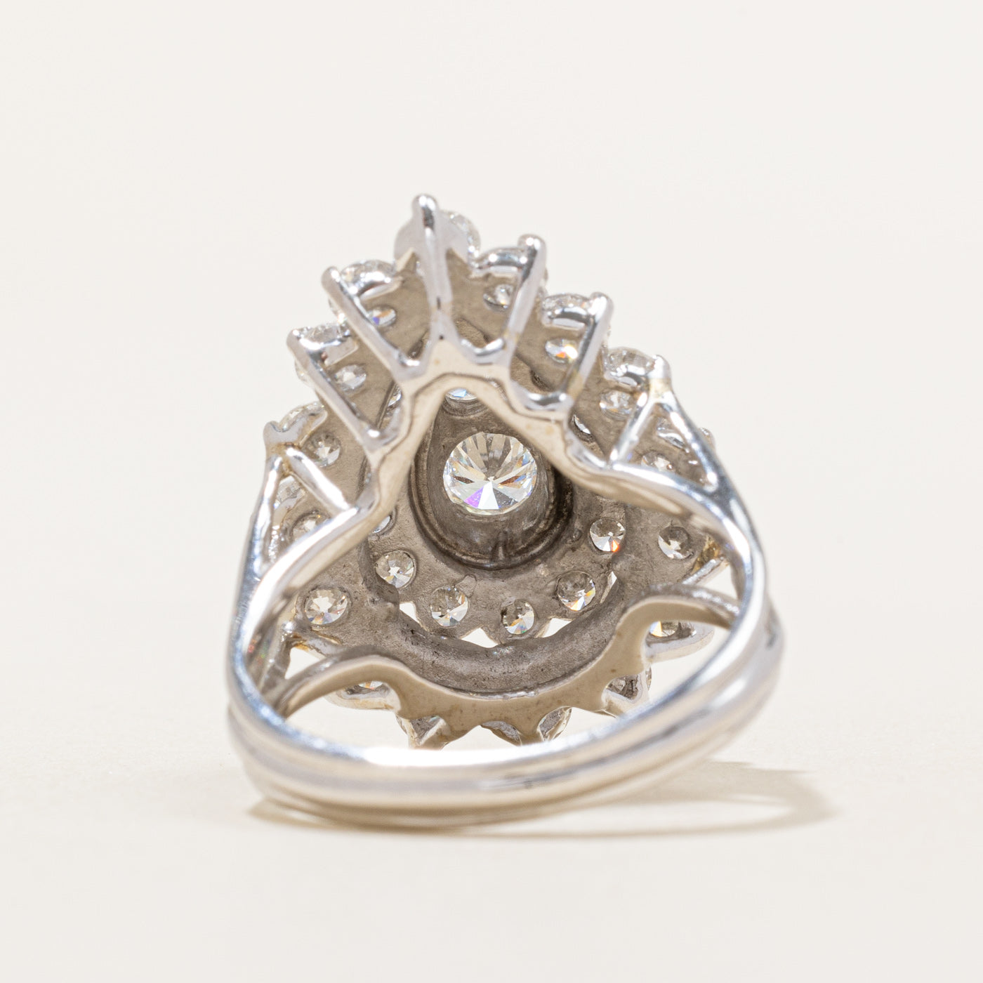 Diamond Pear Shaped Cocktail Ring | 2.33ctw | SZ 6 |