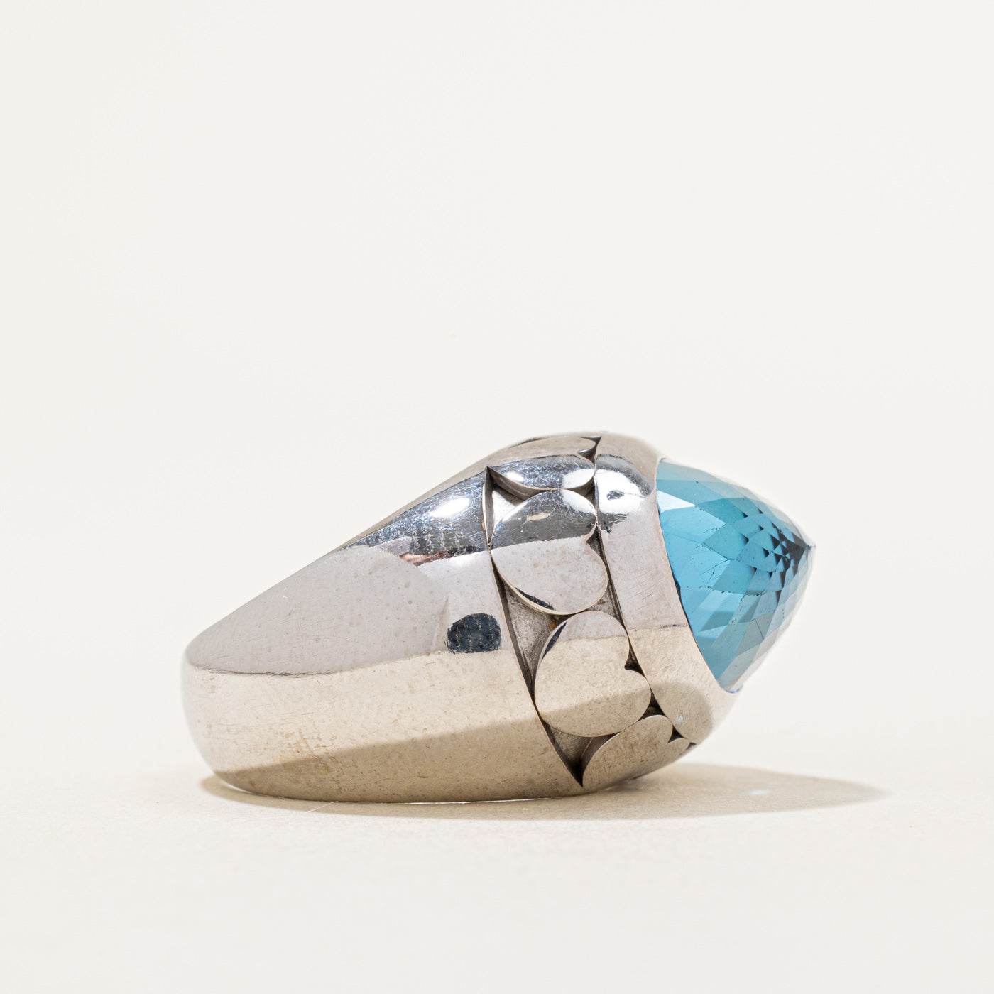 Blue Topaz Cocktail Ring | 11.57ct | SZ 7 |