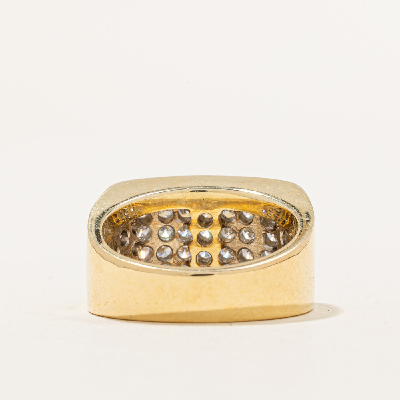 Pave Set Diamond Ring | 1.04ctw | SZ 6.5 |