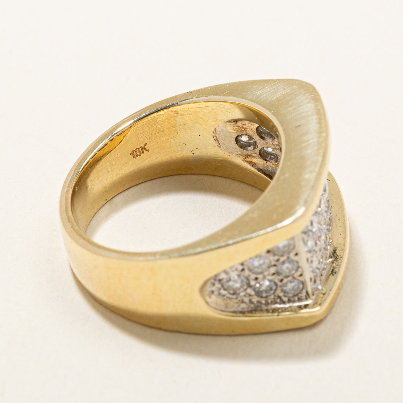 Pave Set Diamond Ring | 1.04ctw | SZ 6.5 |