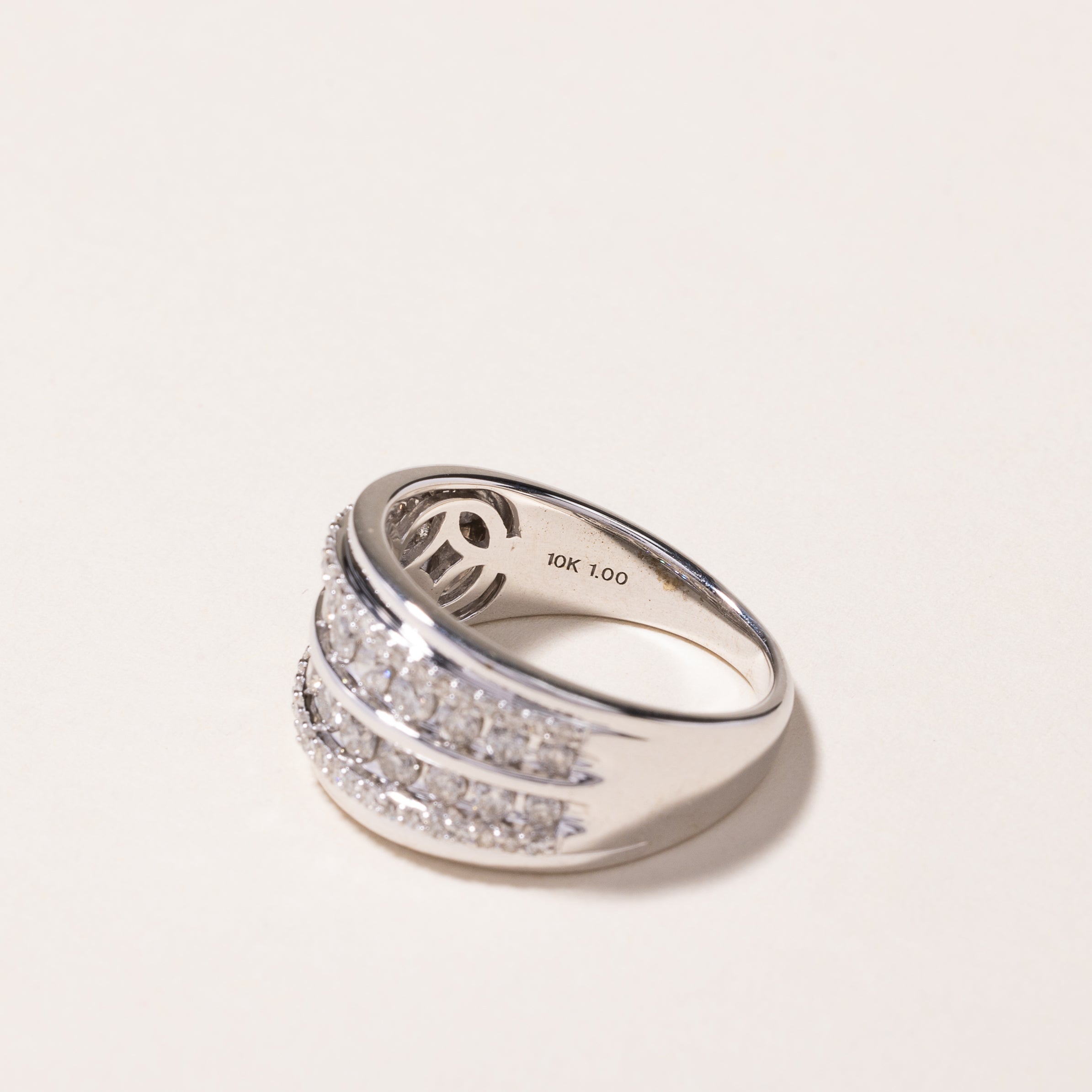 10k White Gold Diamond Ring | 1.00ctw | SZ 7