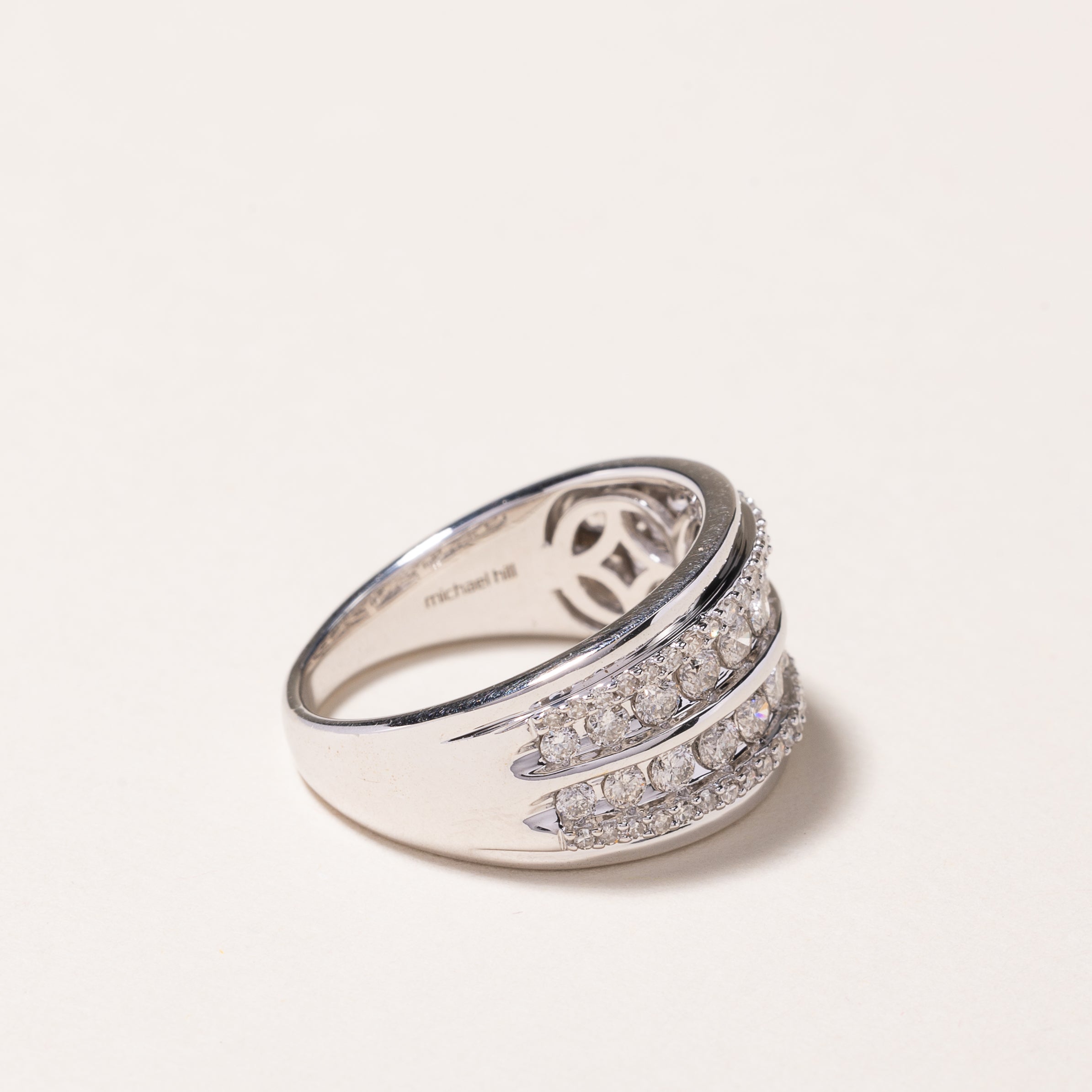 10k White Gold Diamond Ring | 1.00ctw | SZ 7