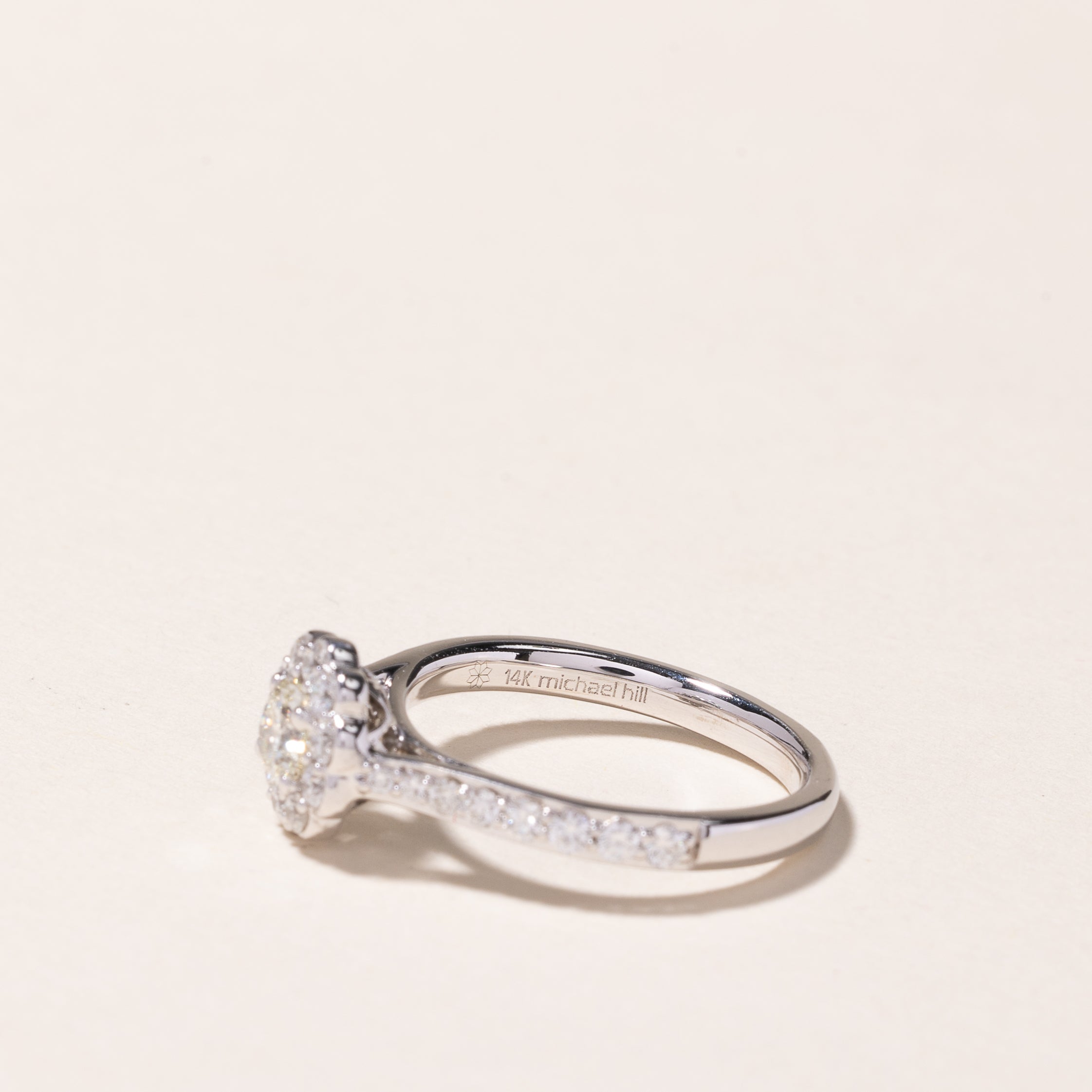 14k White Gold Cluster Diamond Ring | 0.75ctw | SZ 5