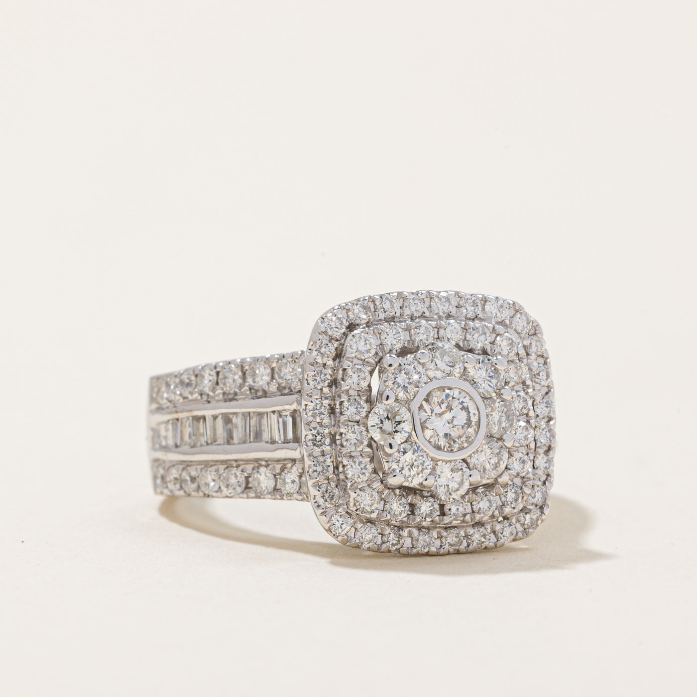 Diamond Cocktail Ring | 1.60ctw | SZ 6.75 |