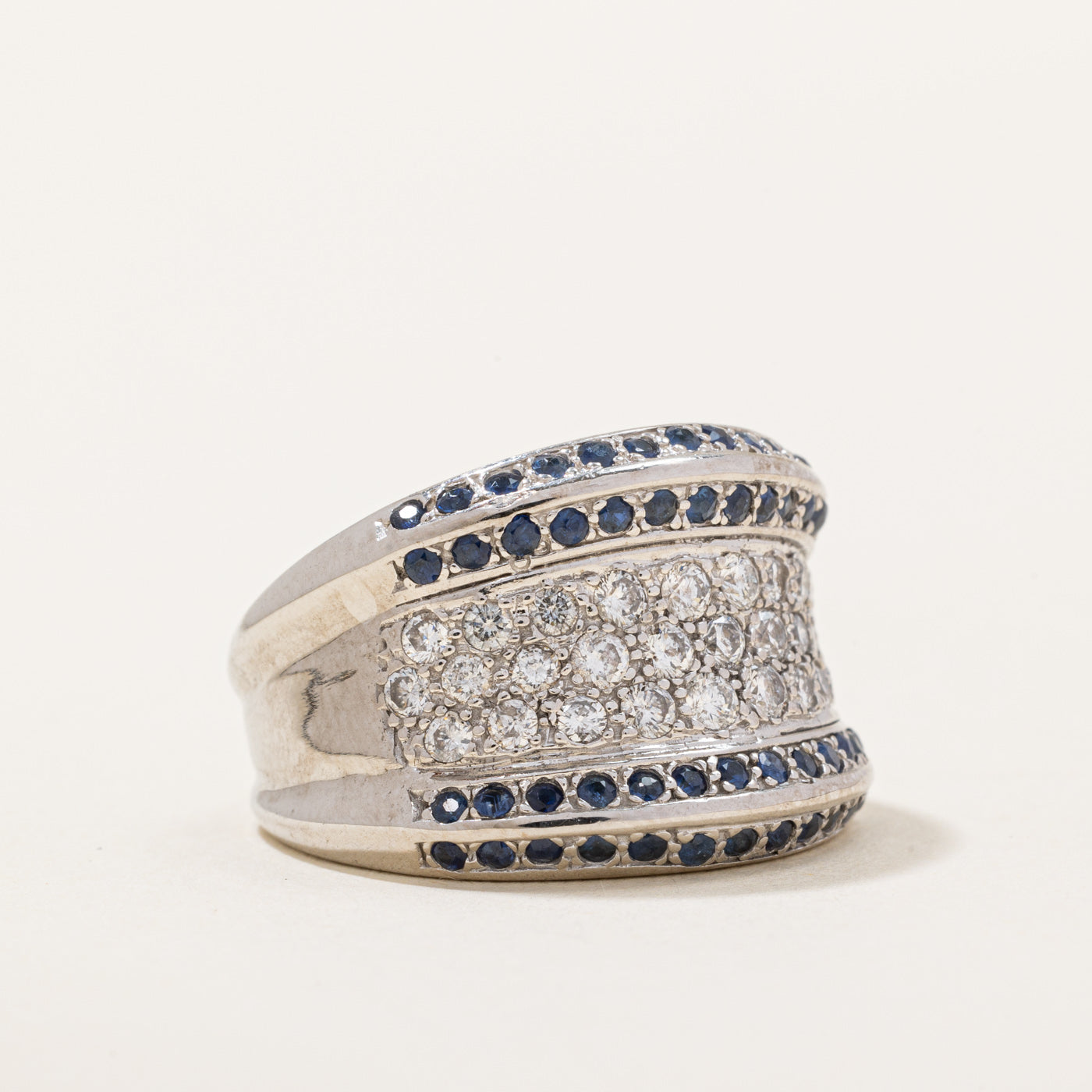 Diamond & Sapphire Ring | 1.12ctw, 0.88ctw | SZ 5.75 |