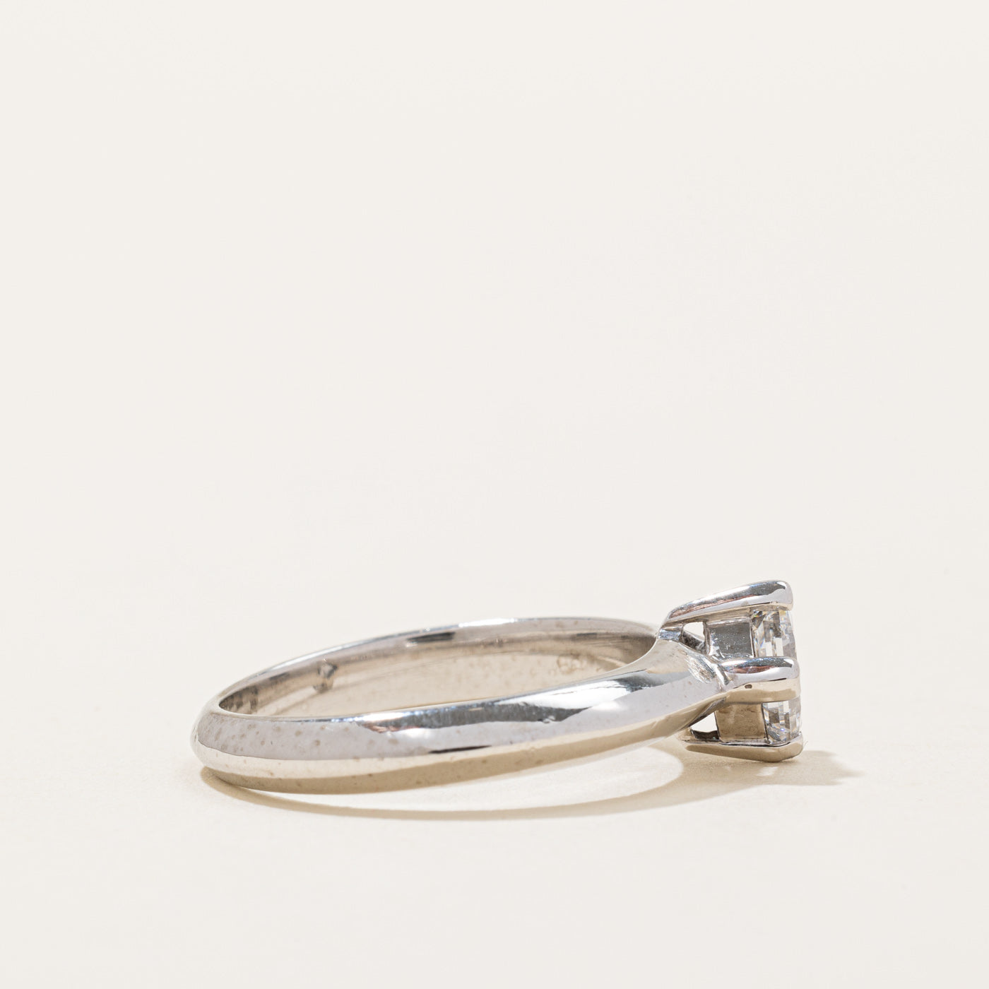 Princess Cut Diamond Engagement Ring | 0.79ct SI1 D | SZ 7 |