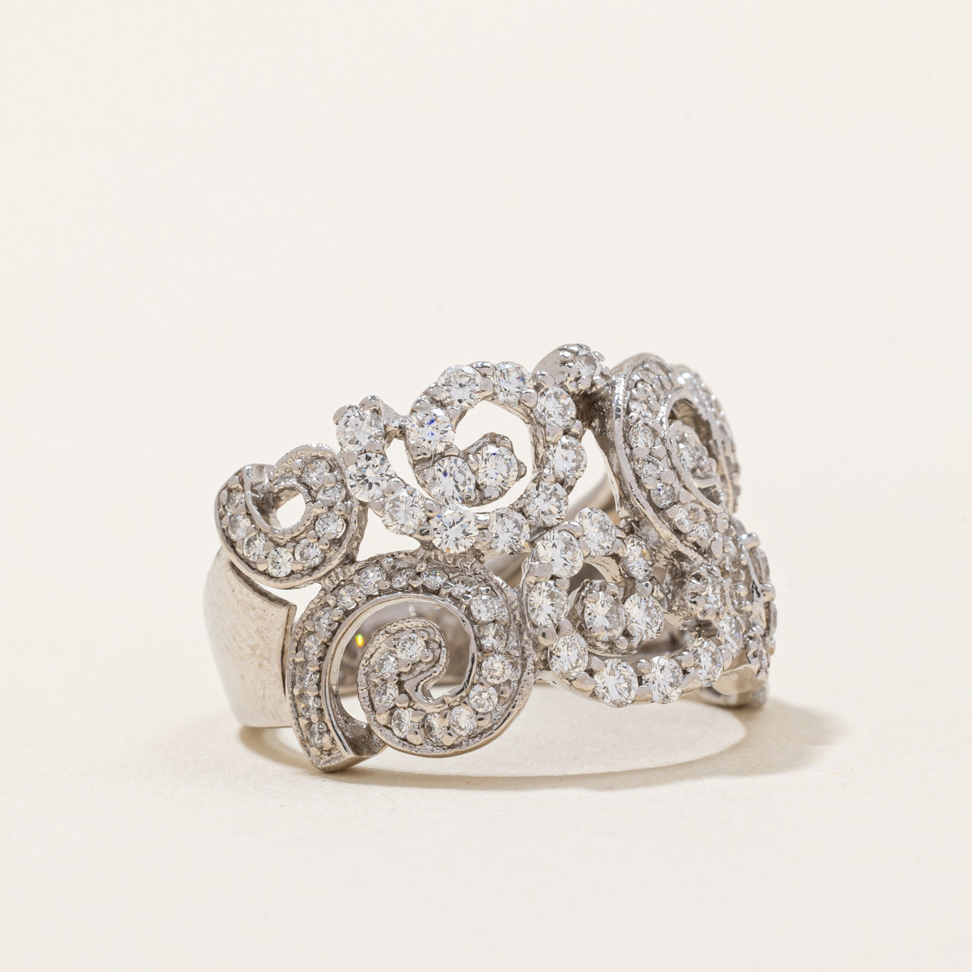Ornate Diamond Ring | 1.06ctw | SZ 5.5 |