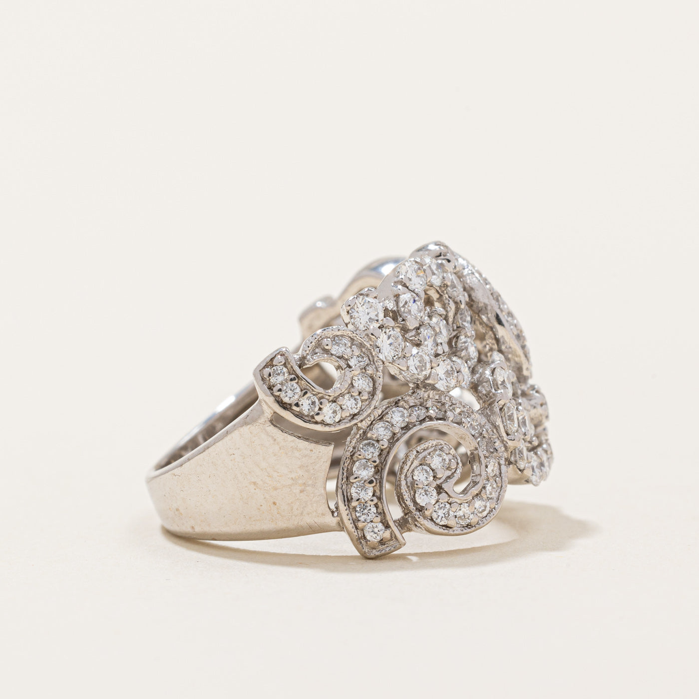 Ornate Diamond Ring | 1.06ctw | SZ 5.5 |