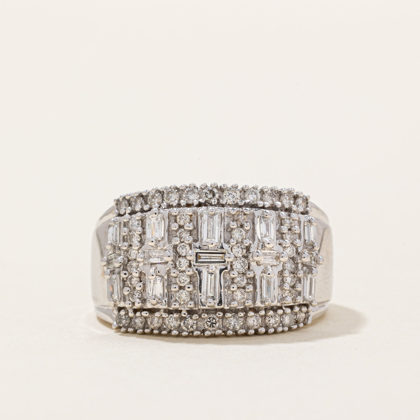 Diamond Cocktail Ring | 1.17ctw | SZ 7.75 |
