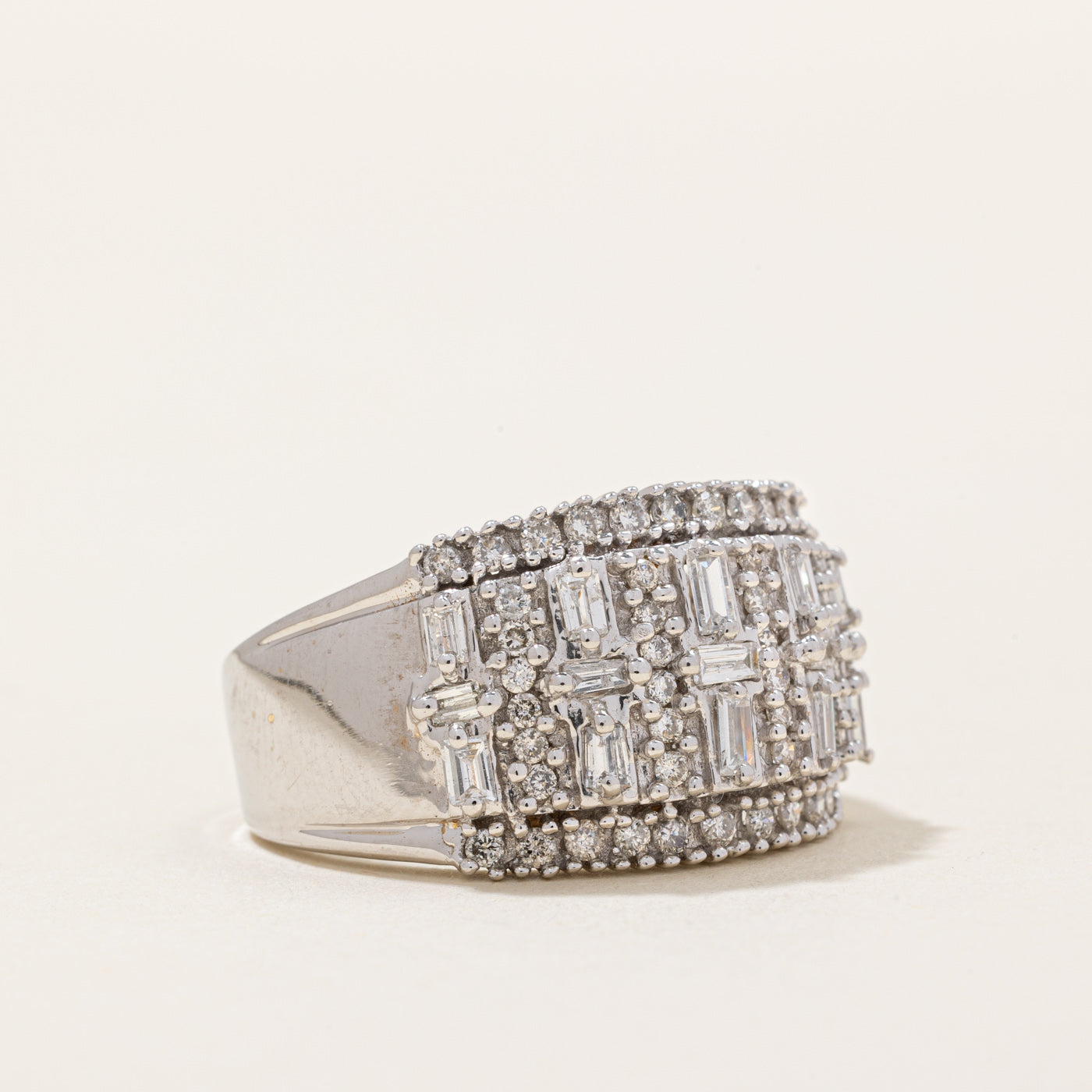 Diamond Cocktail Ring | 1.17ctw | SZ 7.75 |