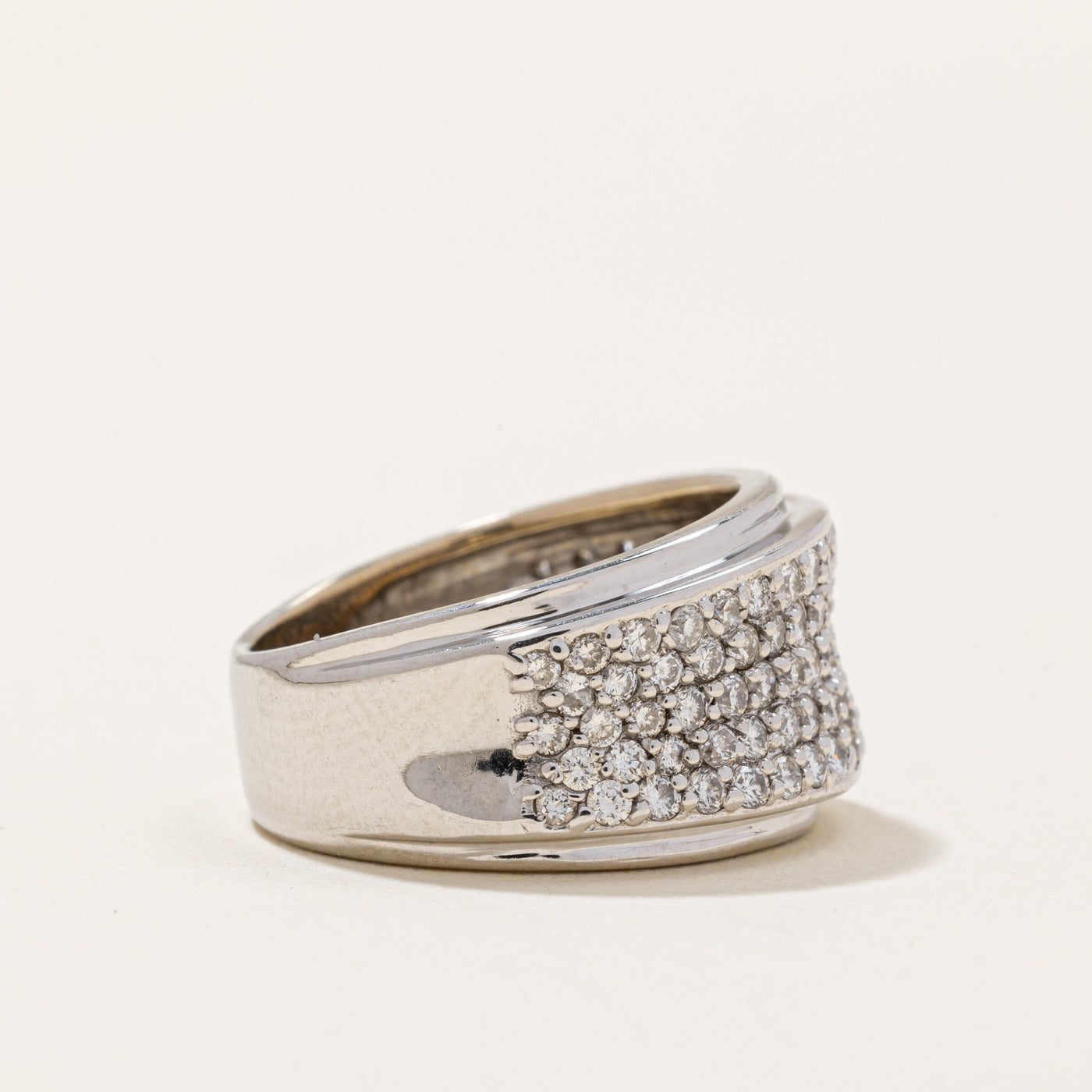 Pave Set Diamond Ring | 1.57ctw | SZ 6.5 |