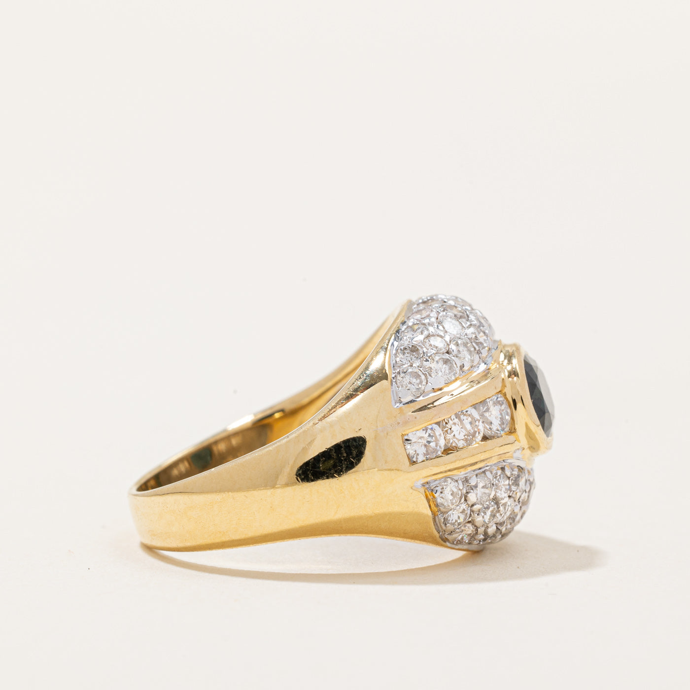 Diamond & Sapphire Cocktail Ring | 1.33ctw, 0.85ct | SZ 5.75 |