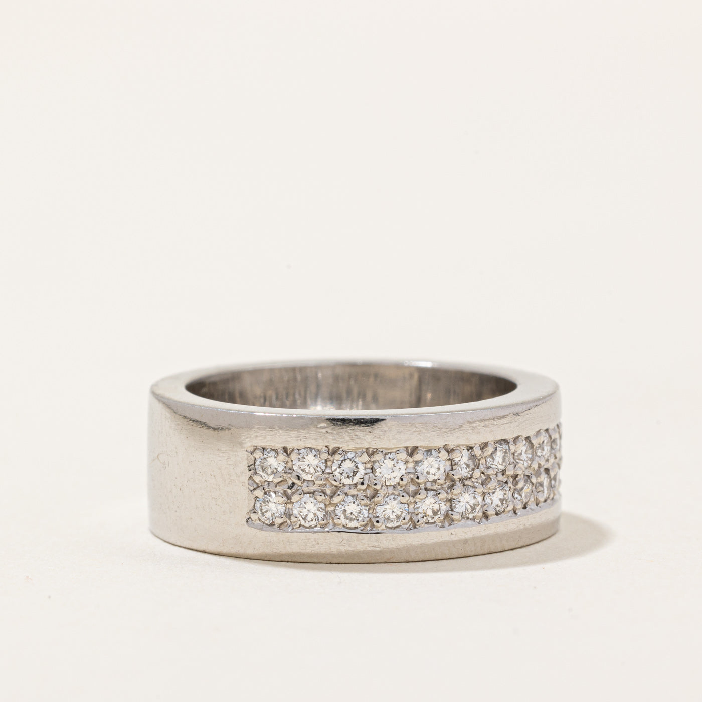 Pave Set Diamond Ring | 0.45ctw | SZ 6 |