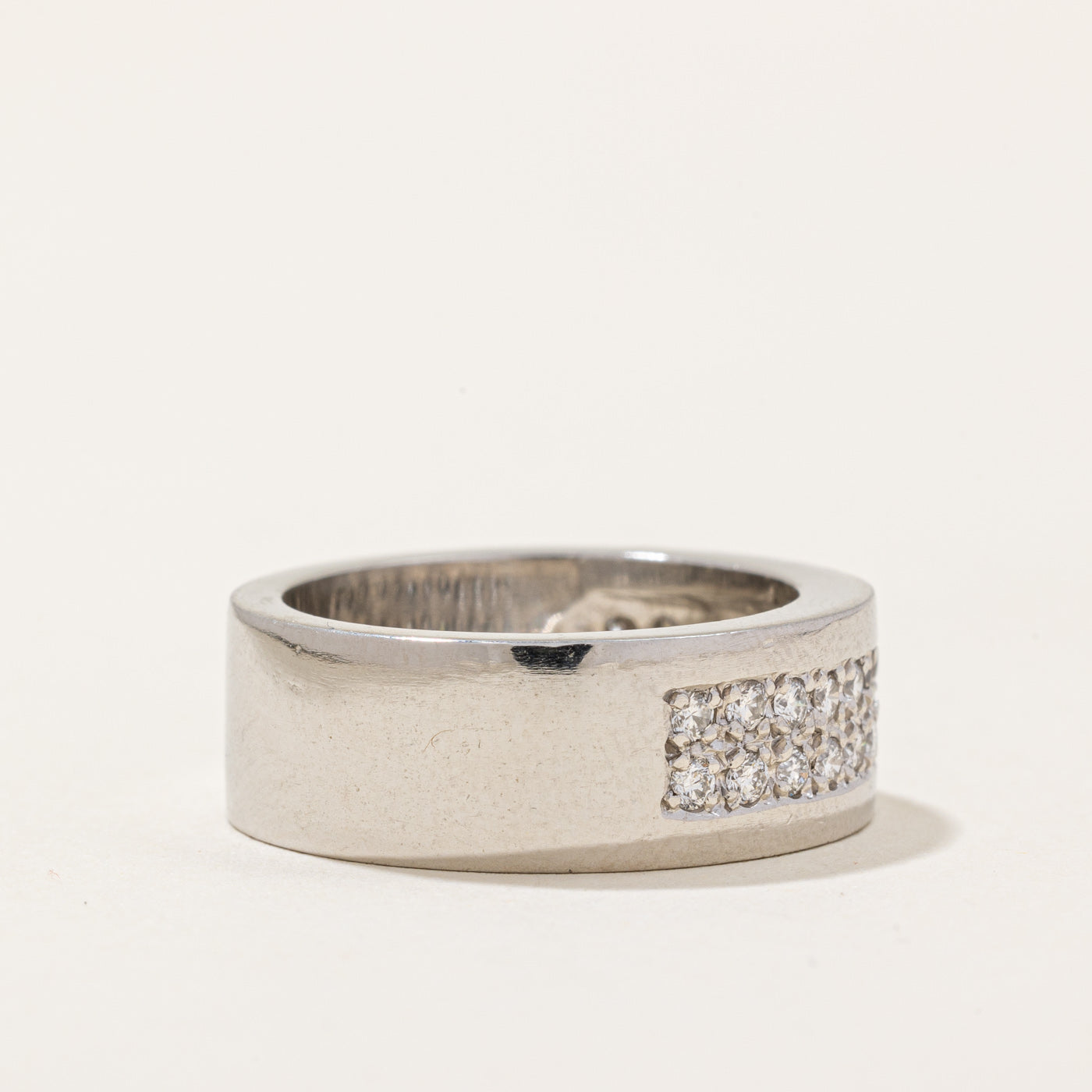 Pave Set Diamond Ring | 0.45ctw | SZ 6 |