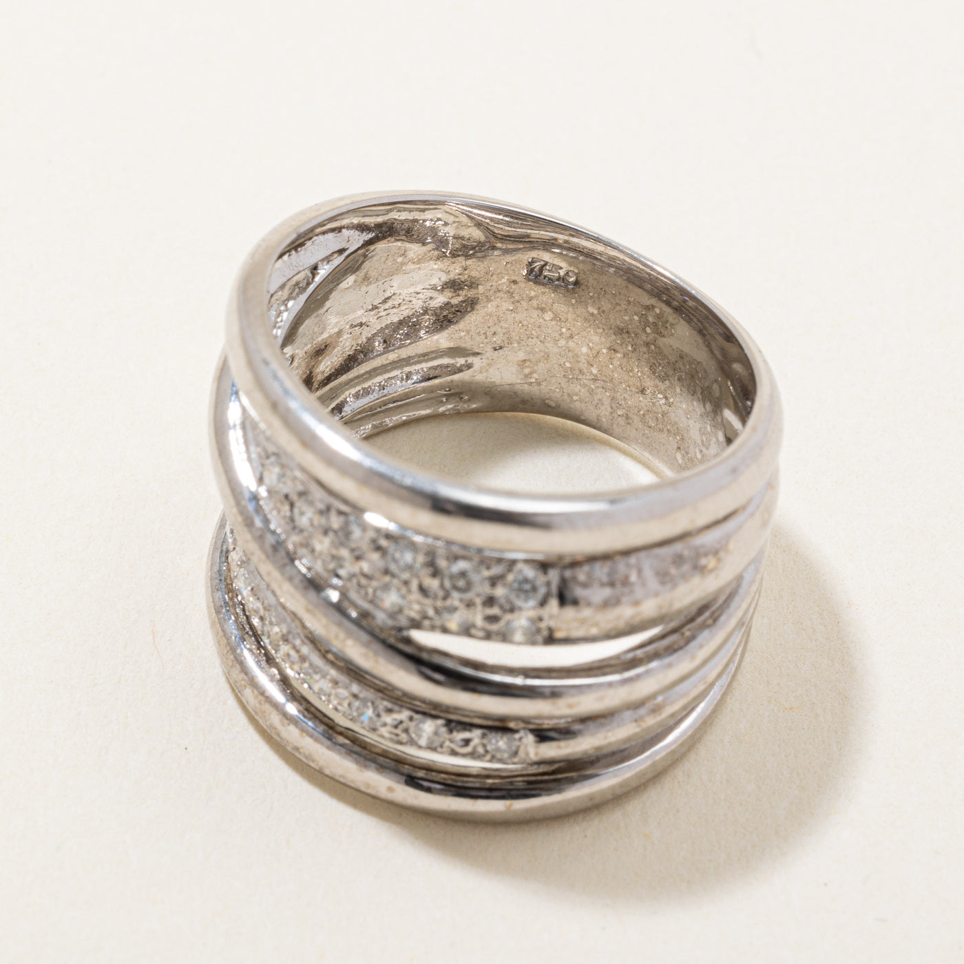 Overlapping Diamond Ring | 0.27ctw | SZ 6.25 |