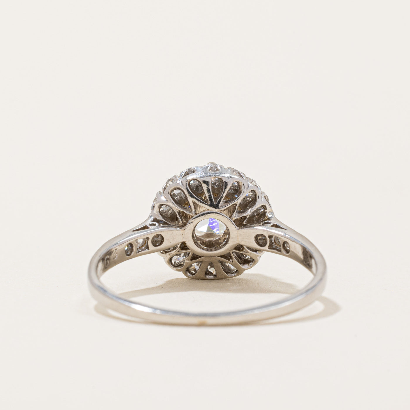 Diamond Halo Engagement Ring | 1.06ctw VS2-I1 G/H | SZ 5.75 |