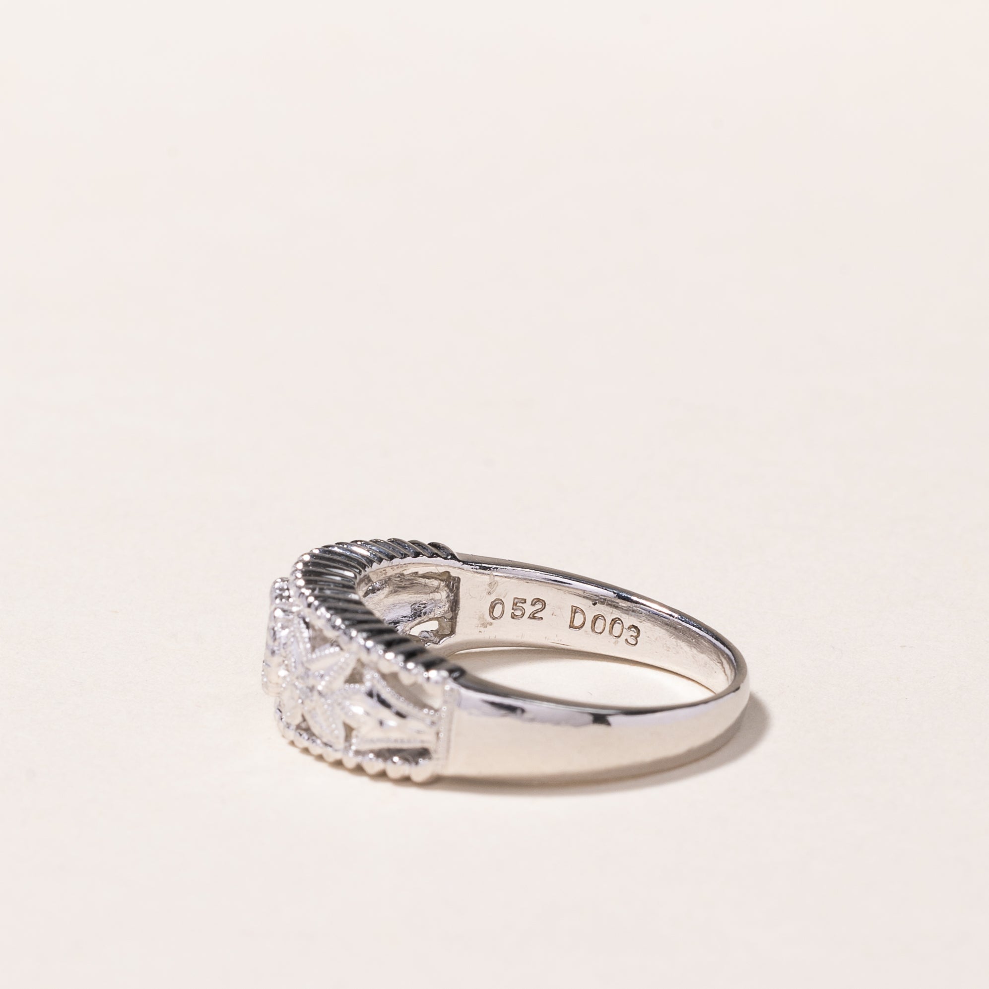 Platinum Sapphire & Diamond Ring | 0.52ct, 0.03ctw | SZ 6.5