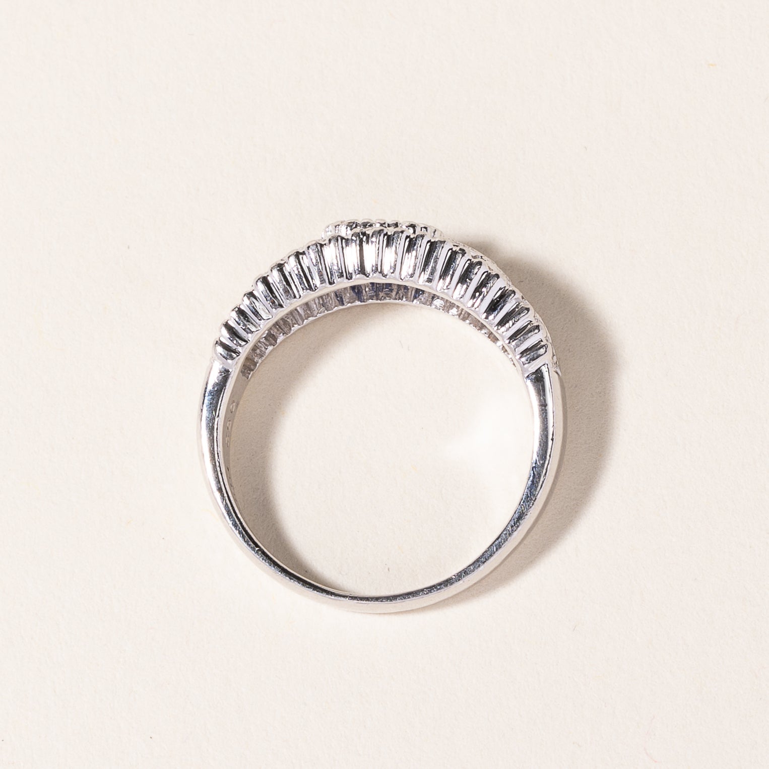 Platinum Sapphire & Diamond Ring | 0.52ct, 0.03ctw | SZ 6.5
